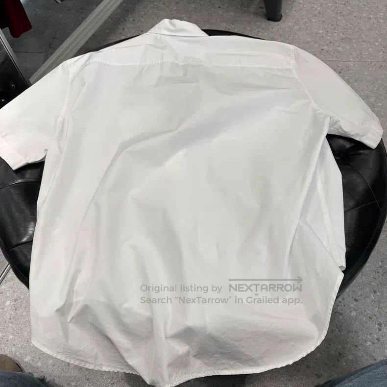Balenciaga Balenciaga White Double Pocket Logo Shirt Short Sleeve, Si Size XS / US 0-2 / IT 36-38 - 2 Thumbnail