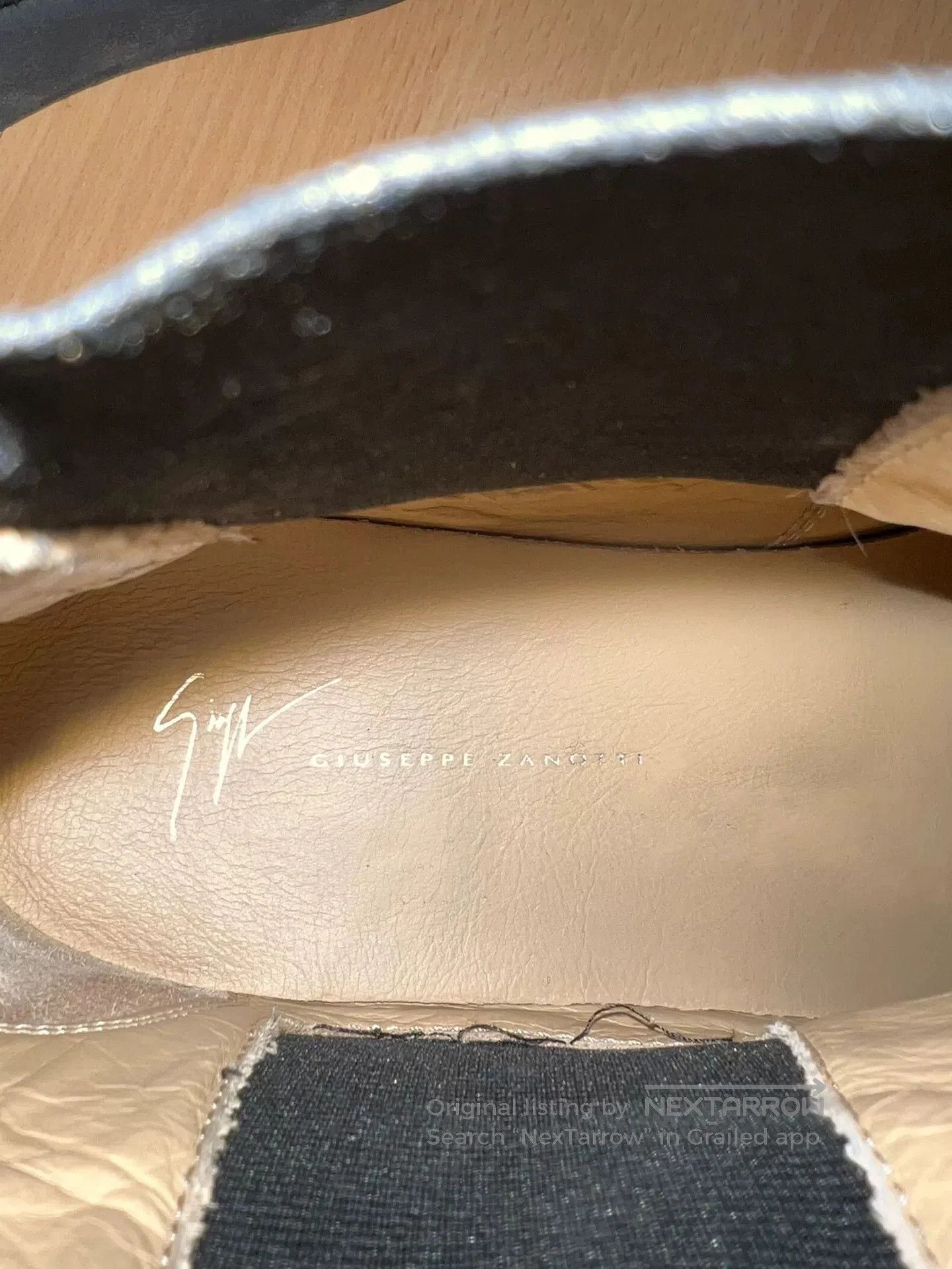 Giuseppe Zanotti black suede zipper Chelsea ankle boots. Size US 10 / EU 43 - 8 Thumbnail