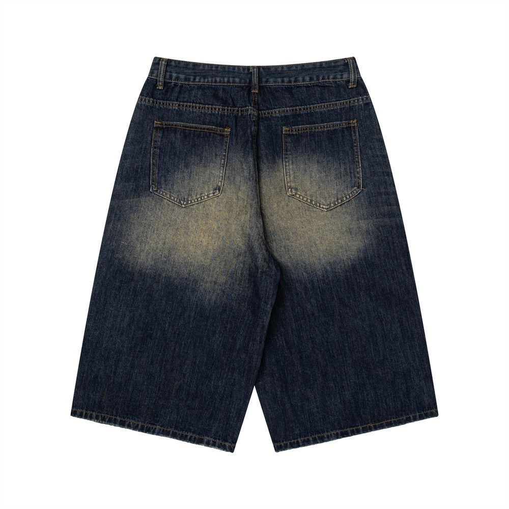 Vintage Men's American Retro-Vibe Distressed Denim Shorts Size US 32 / EU 48 - 2 Thumbnail