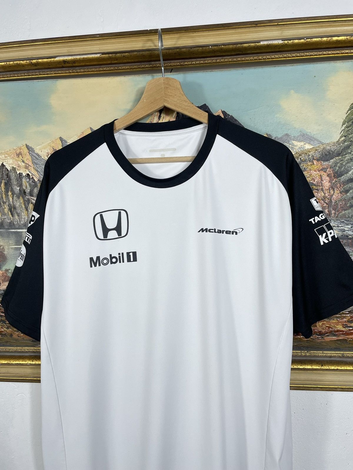 Formula 1 × Honda × Malcolm McLaren Formula F1 Honda Mclaren Jersey Racing Race Motor T-shirt Size US XL / EU 56 / 4 - 4 Thumbnail