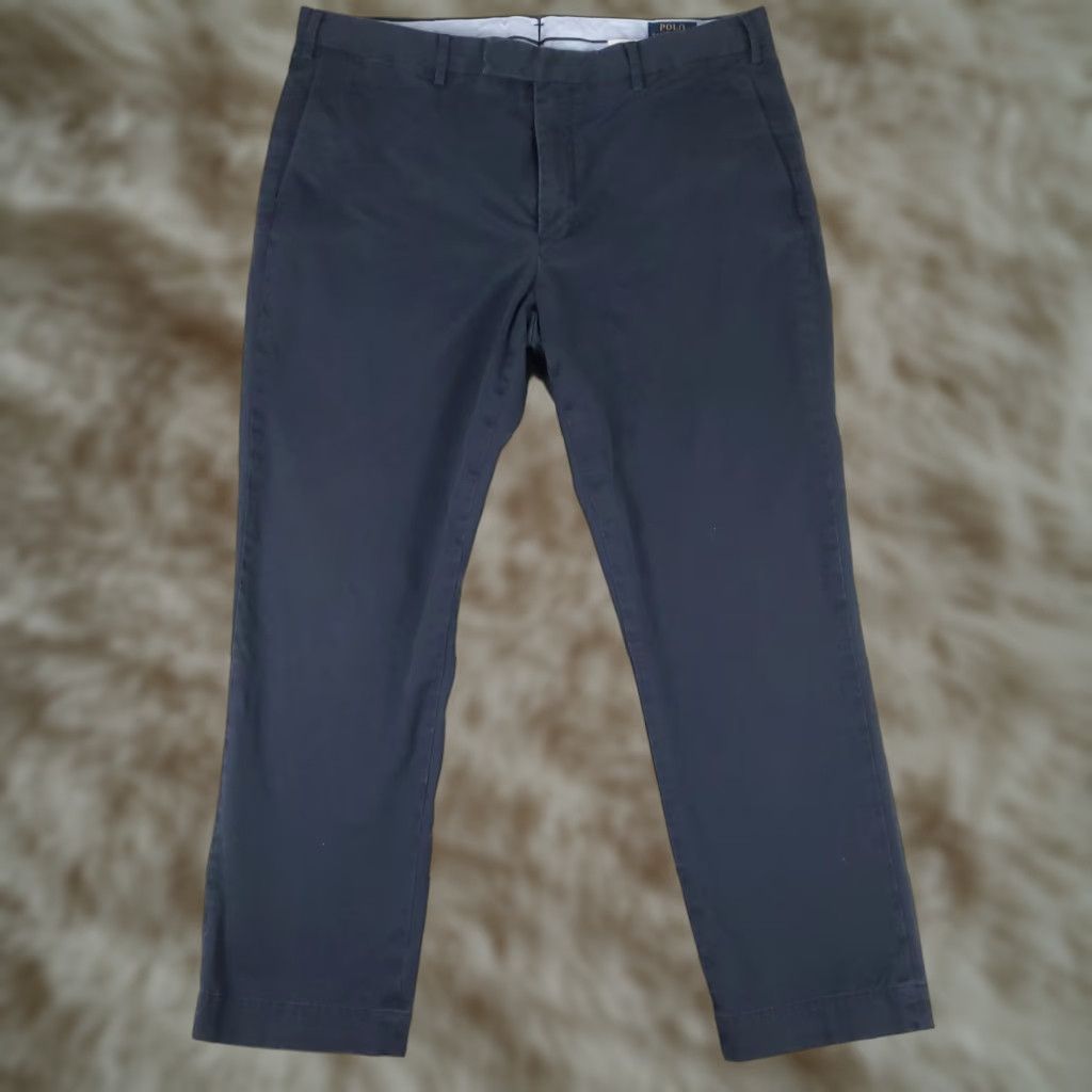 Ralph Lauren Ralph Lauren Pants Mens 38x29 Blue Casual Flat Front Chino Trousers * Size US 38 / EU 54 - 1 Thumbnail