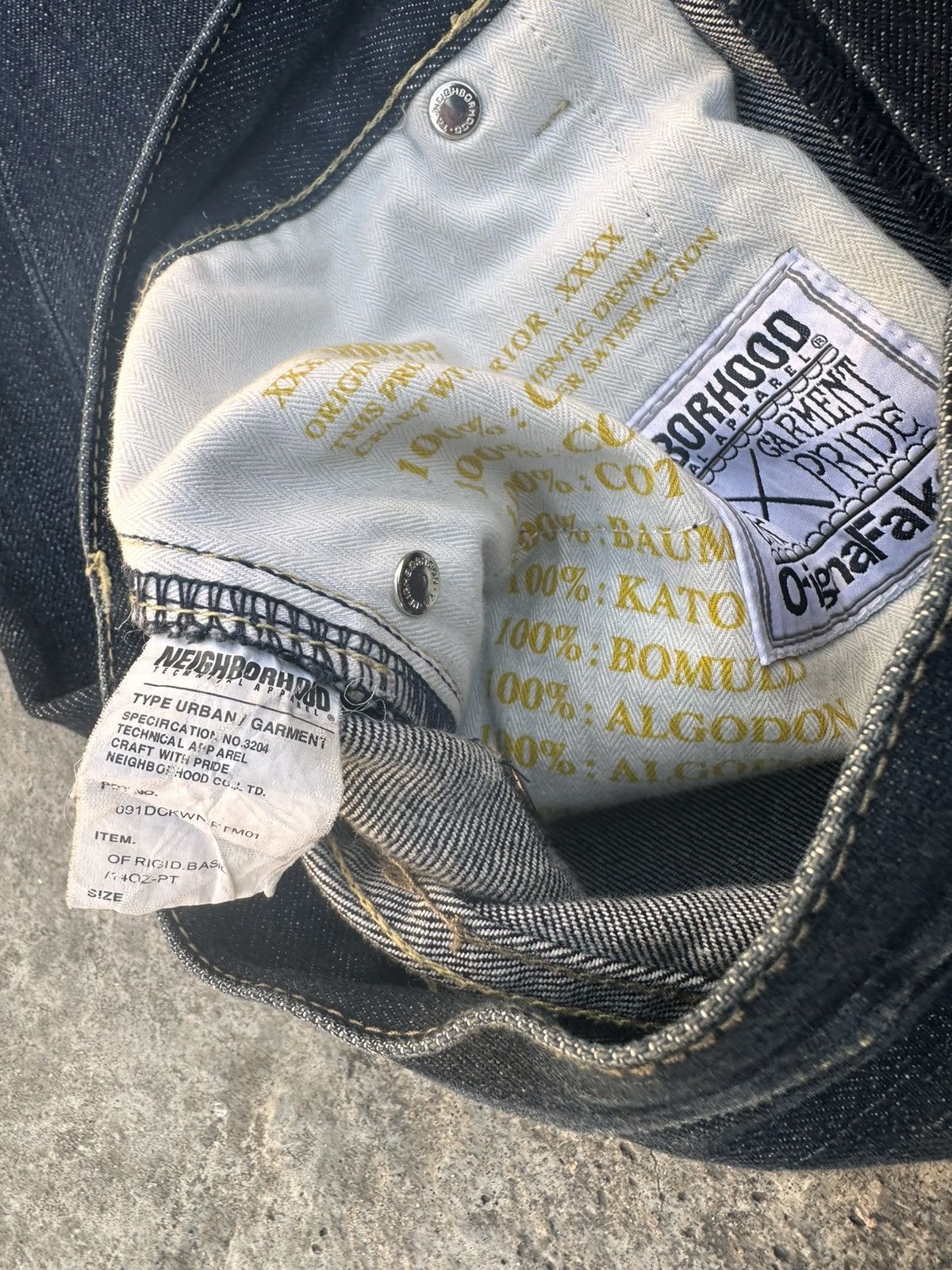 Neighborhood Rare 00s Neighborhood x OriginaFake Japanese Selvedge Denim Size US 32 / EU 48 - 7 Thumbnail