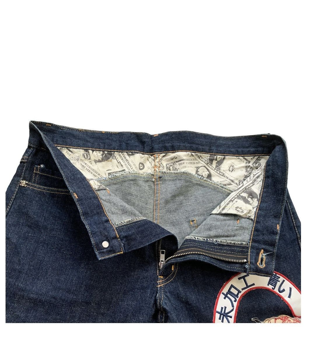 Japanese Brand × Vintage SELVEDGE SUMO EMBEROIDED JEANS Size US 32 / EU 48 - 6 Thumbnail