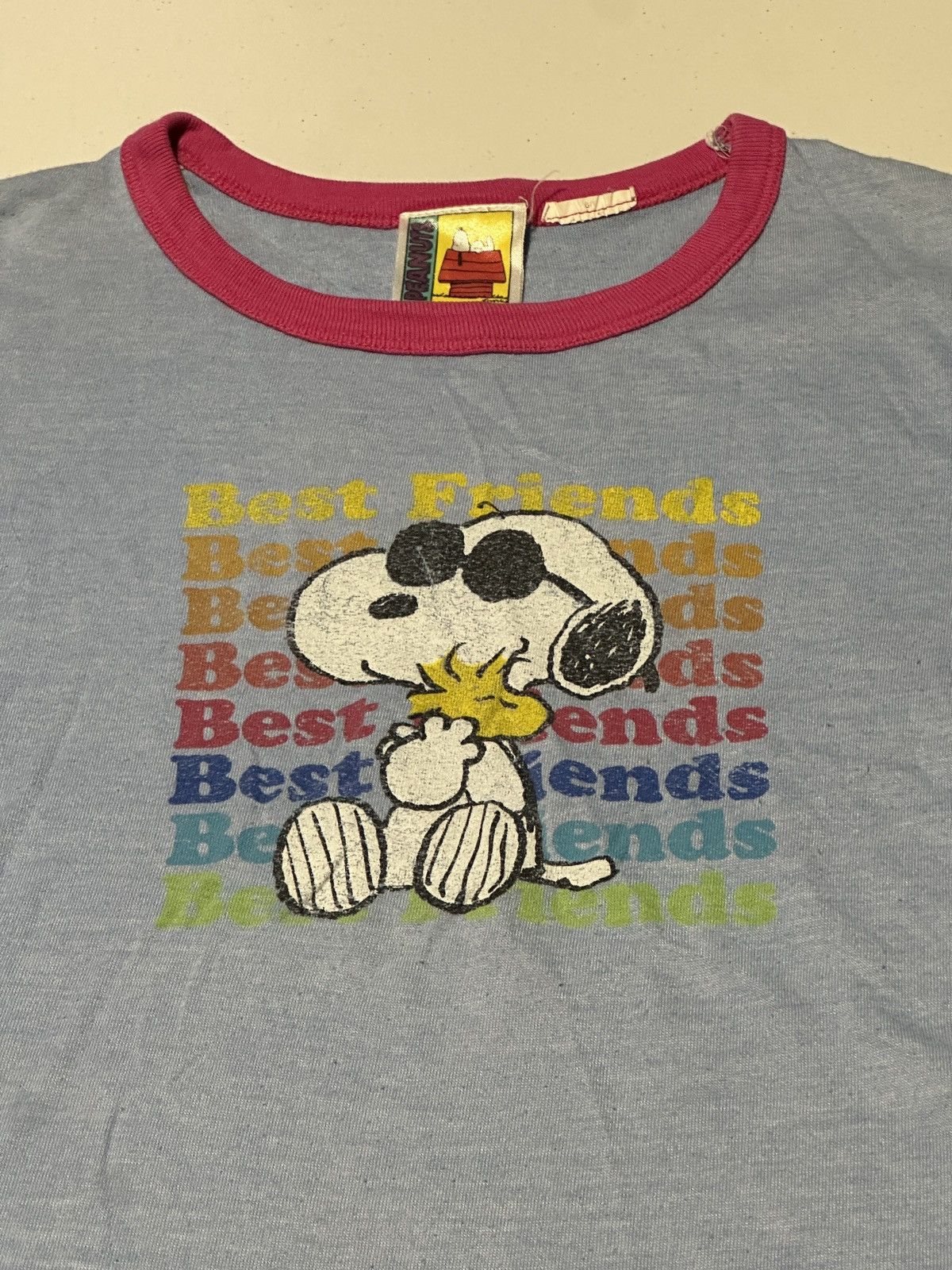 Peanuts Vintage Peanuts Snoopy graphic youth girls ringer T-shirt Size XS / US 0-2 / IT 36-38 - 2 Thumbnail