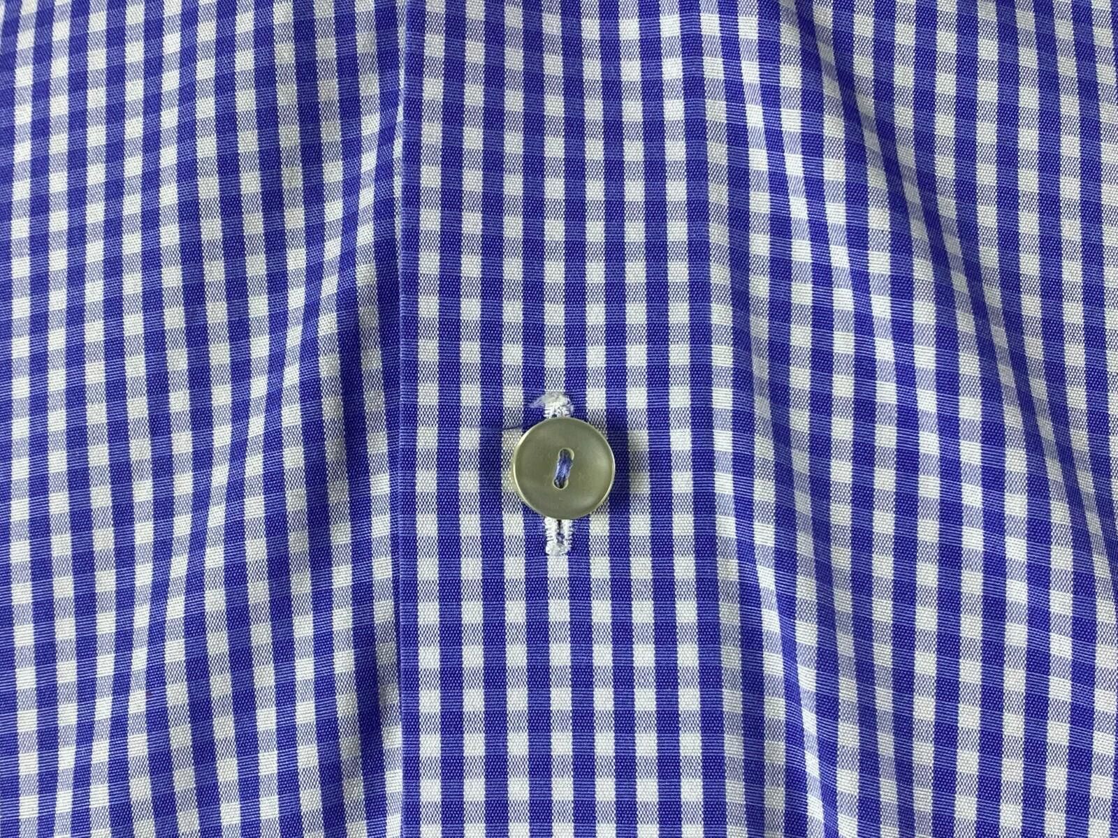Eton Eton Contemporary Luxury Blue Dress Shirt Size 16 41 L Size US M / EU 48-50 / 2 - 5 Thumbnail