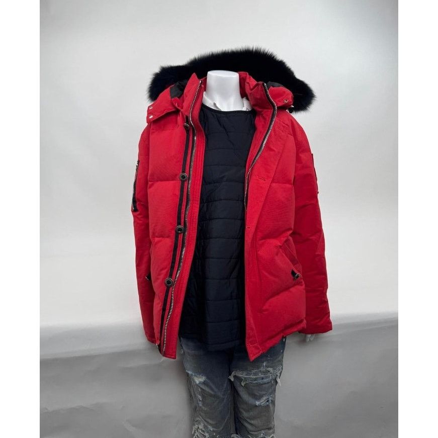 Moose Knuckles Men's Moose Knuckles Red Puffer Down Jacket Size XL Size US XL / EU 56 / 4 - 17 Thumbnail