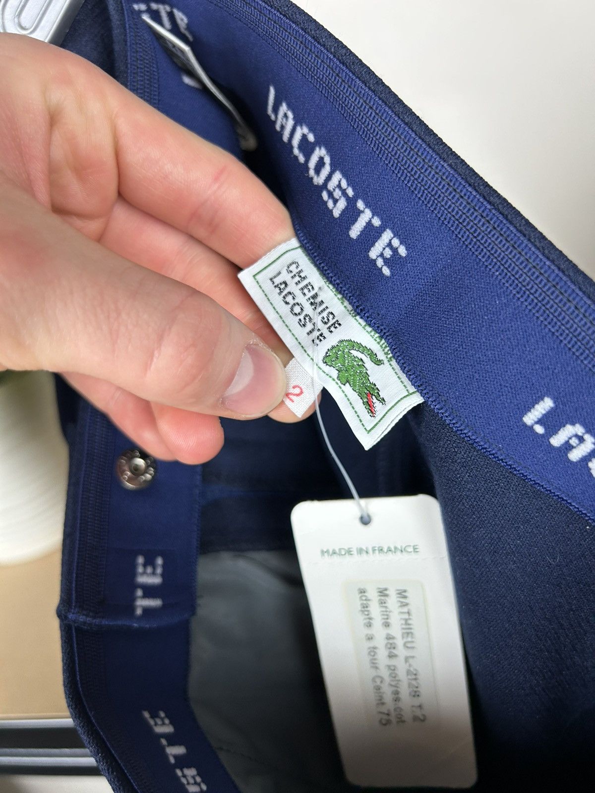 Lacoste × Vintage 80s Rare Chemise Lacoste Shorts Size US 28 / EU 44 - 8 Thumbnail