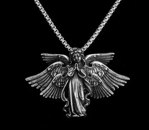 Jewelry × Vintage Angel Pendant Necklace Size ONE SIZE - 4 Thumbnail