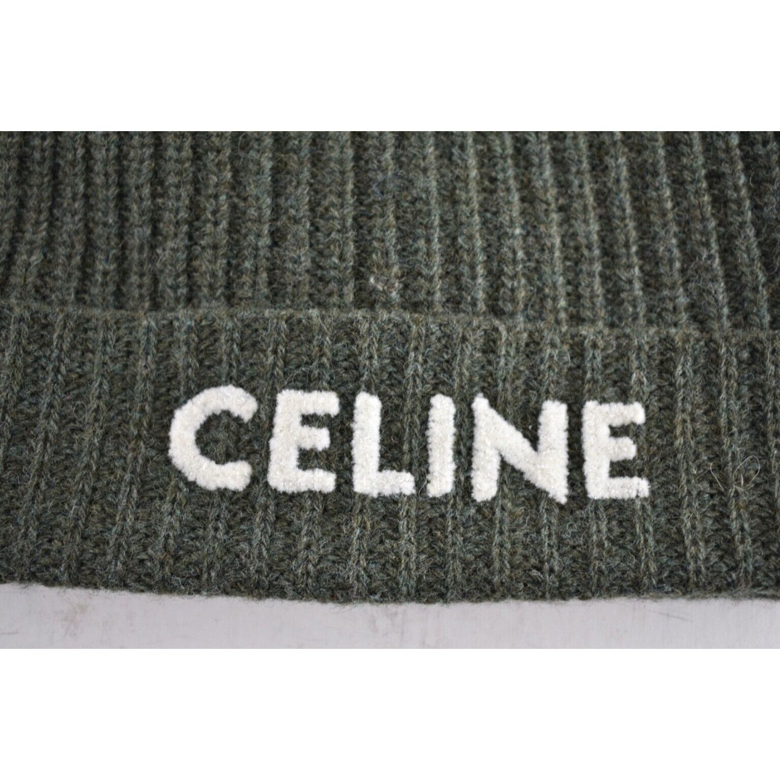 Celine Celine Paris Laine Wool Knit Beanie Winter Hat One Size Size ONE SIZE - 3 Thumbnail