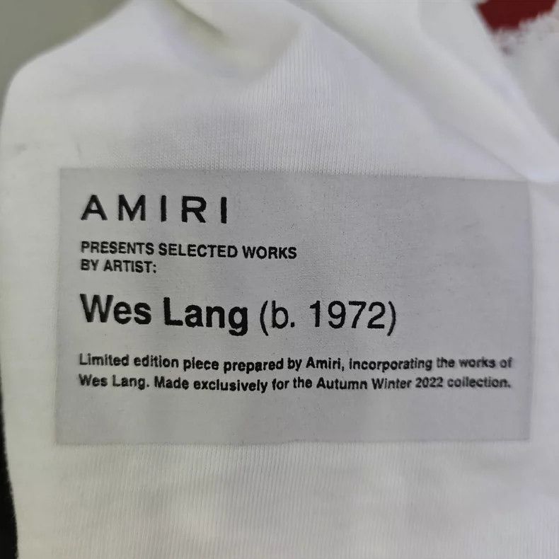 Amiri Amiri Wes lang artist co-branded 22aw death blood skull sho Size US M / EU 48-50 / 2 - 4 Thumbnail