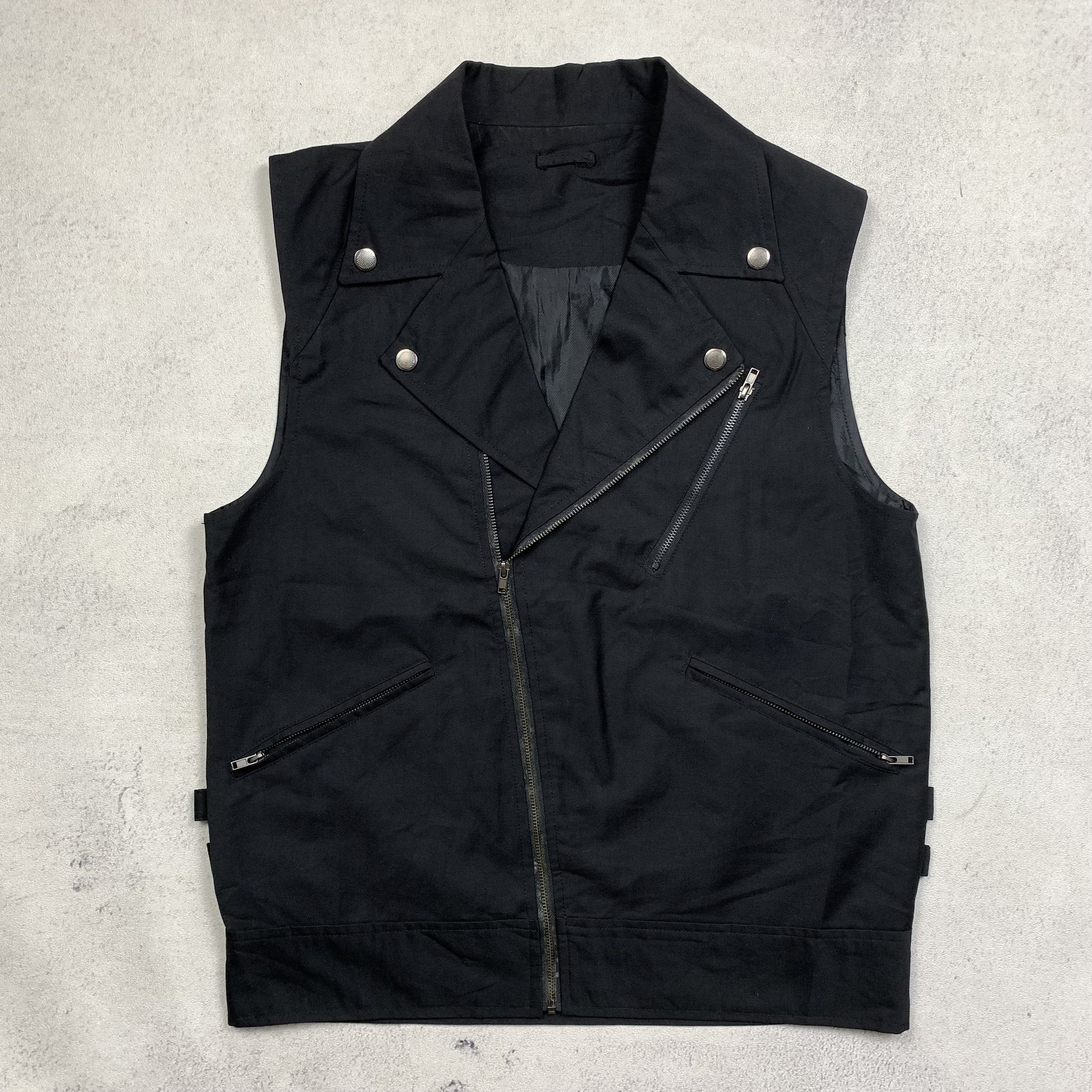 Japanese Brand Timely Warning Vest Perfecto Rockstar Biker Tuxedo Size US M / EU 48-50 / 2 - 1 Thumbnail