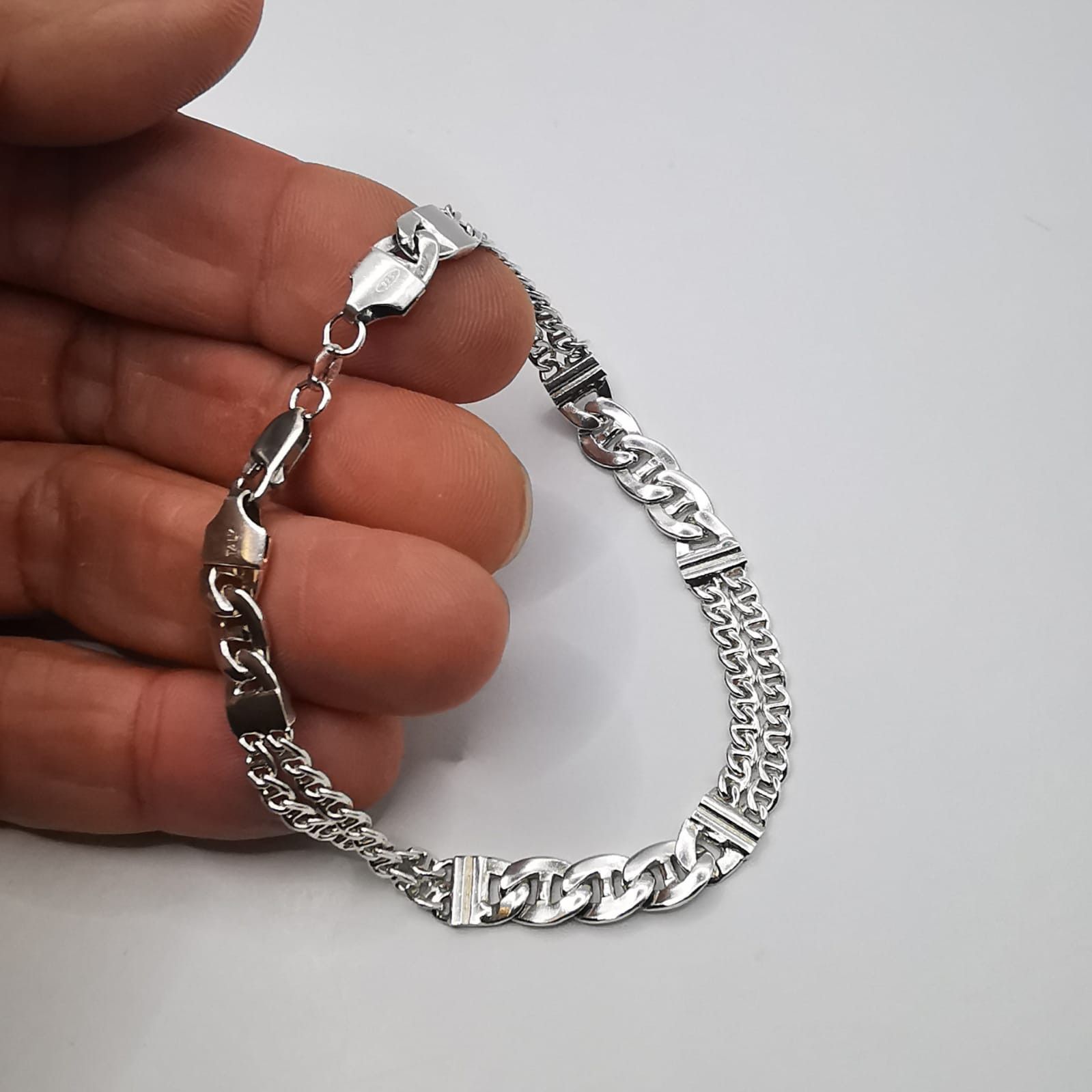 Sterling Silver Vintage Bracelet Jewelry,925 Sterling Silver 11,89g Size ONE SIZE - 2 Thumbnail