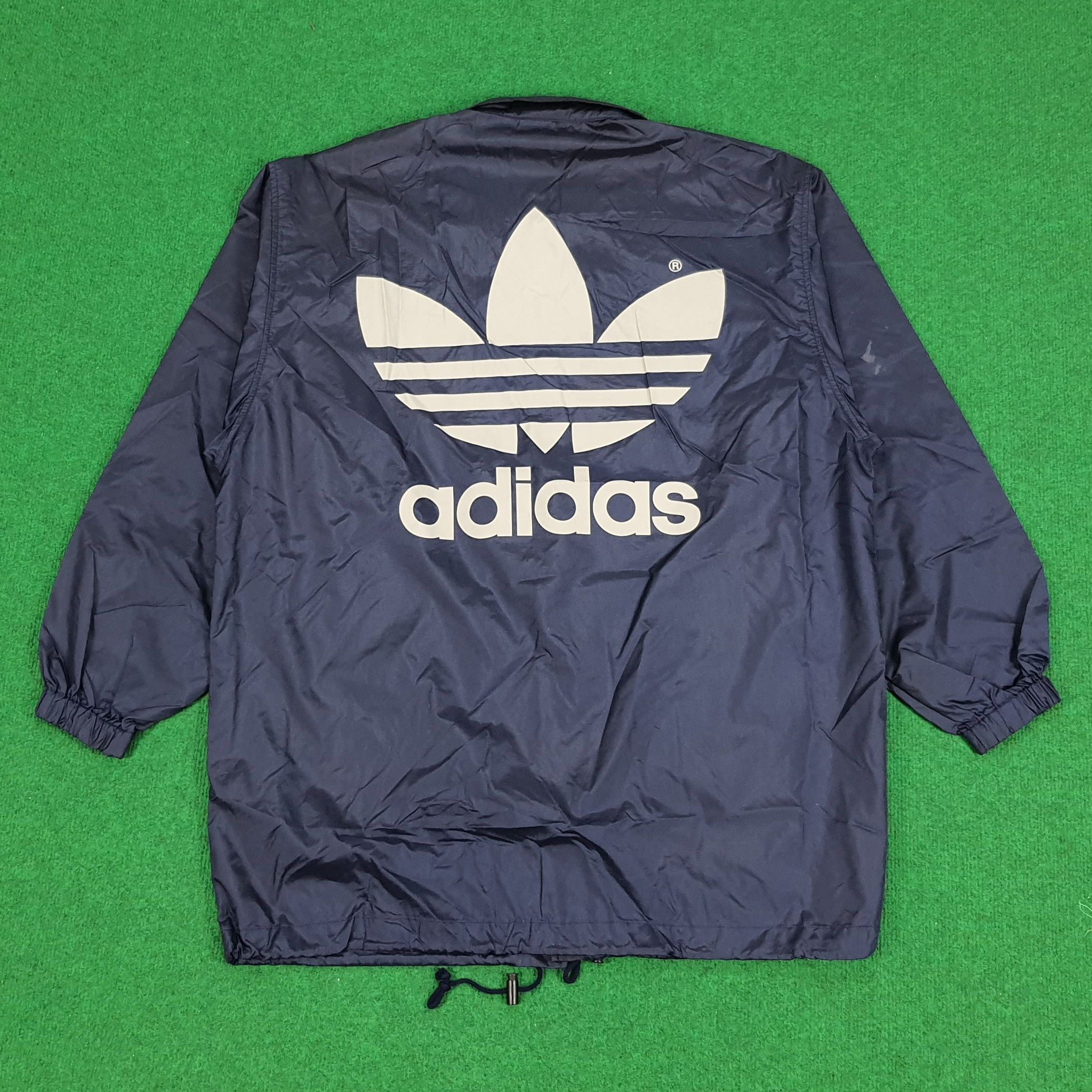 Adidas × Vintage Vintage Adidas Coach Big Logo Jacket Size US XL / EU 56 / 4 - 1 Thumbnail