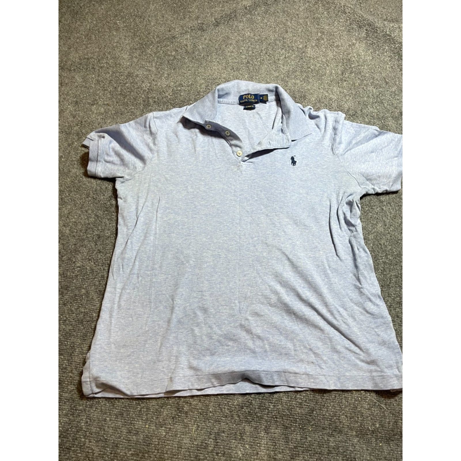 Polo Ralph Lauren Polo Ralph Lauren Shirt Men Medium Short Sleeve Polo Blue Embroidered Classic Polo Shirt Blue Size US M / EU 48-50 / 2 - 2 Thumbnail