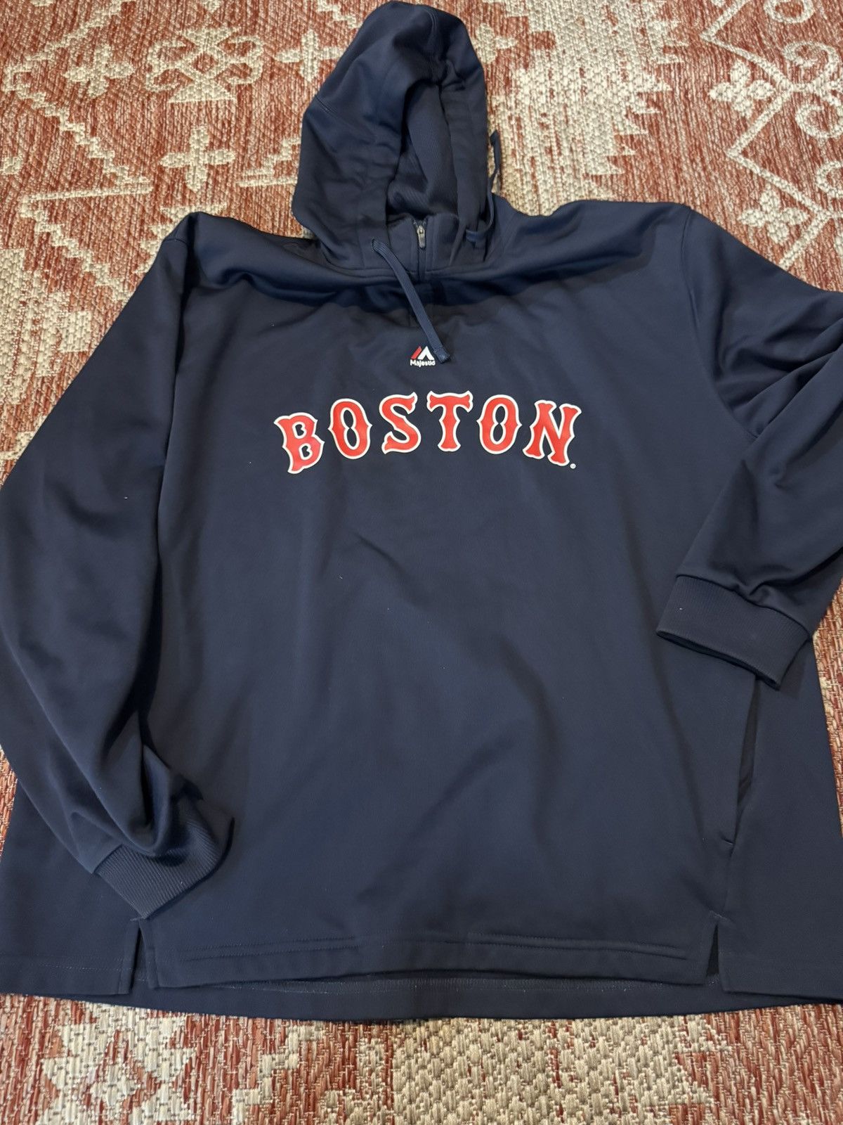 Majestic Majestic Boston Red Sox Warm Up Hoodie Sz XL Size US XL / EU 56 / 4 - 1 Thumbnail