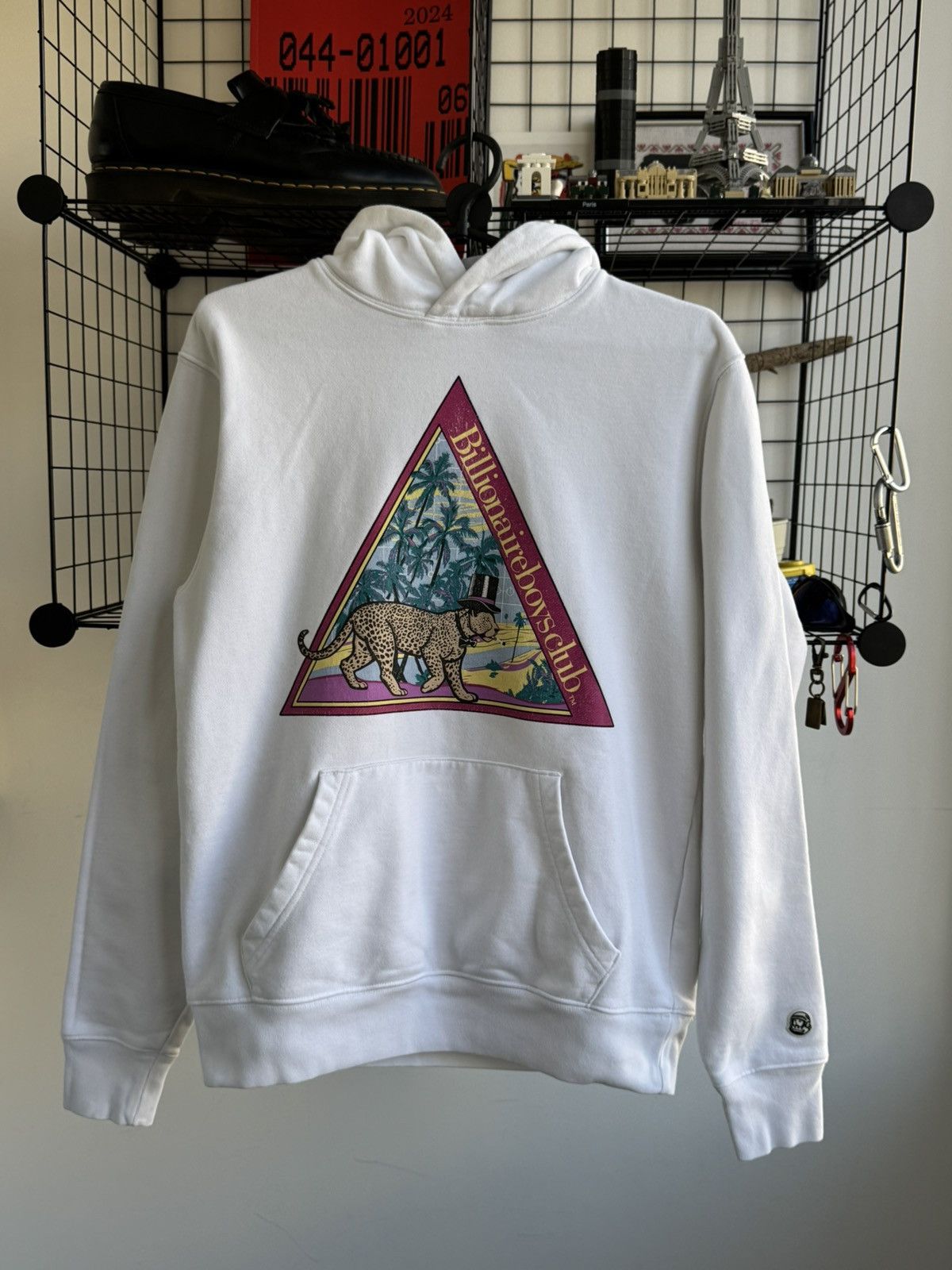 Billionaire Boys Club Europe (EU) White Hoodie Leopard