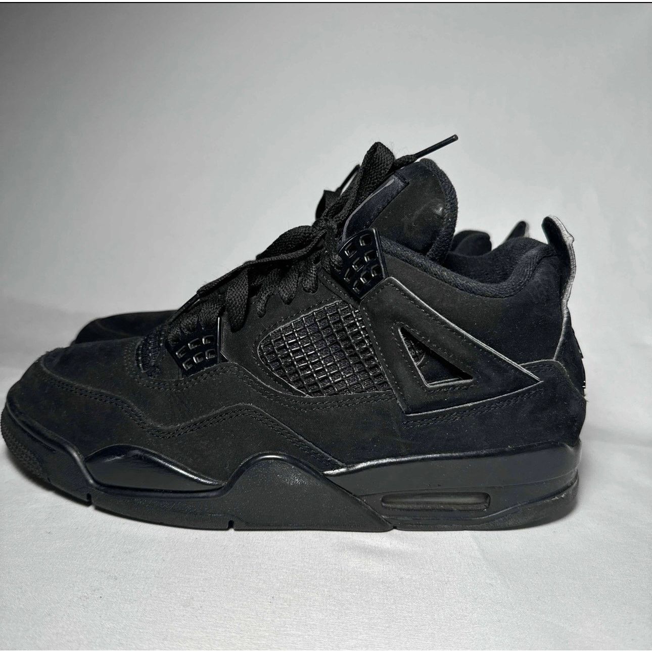 Jordan Brand × Nike Size 8 - Nike Air Jordan 4 Retro Black Cat 2020 Men's Shoes Size US 8 / EU 41 - 8 Thumbnail