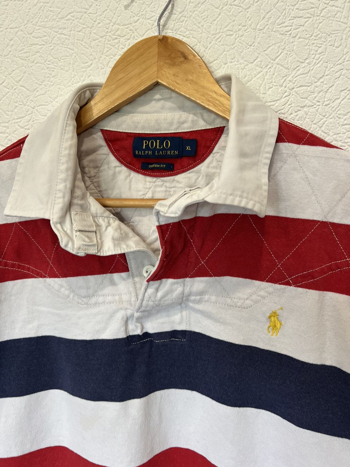 Polo Ralph Lauren Vintage Polo Ralph Lauren Rugby Shirt Long Sleeve Striped Size US XL / EU 56 / 4 - 3 Thumbnail