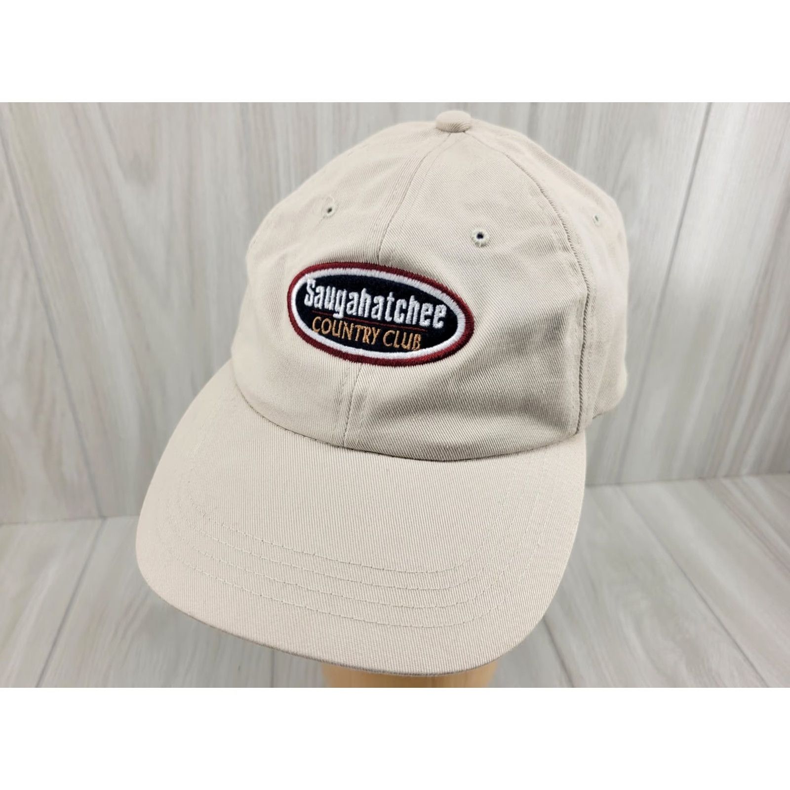 Vintage Ahead Saugahatchee Country Club Hat Golf Hat Men Adj Khaki Golf Hat Vintage No N/A Size ONE SIZE - 2 Thumbnail