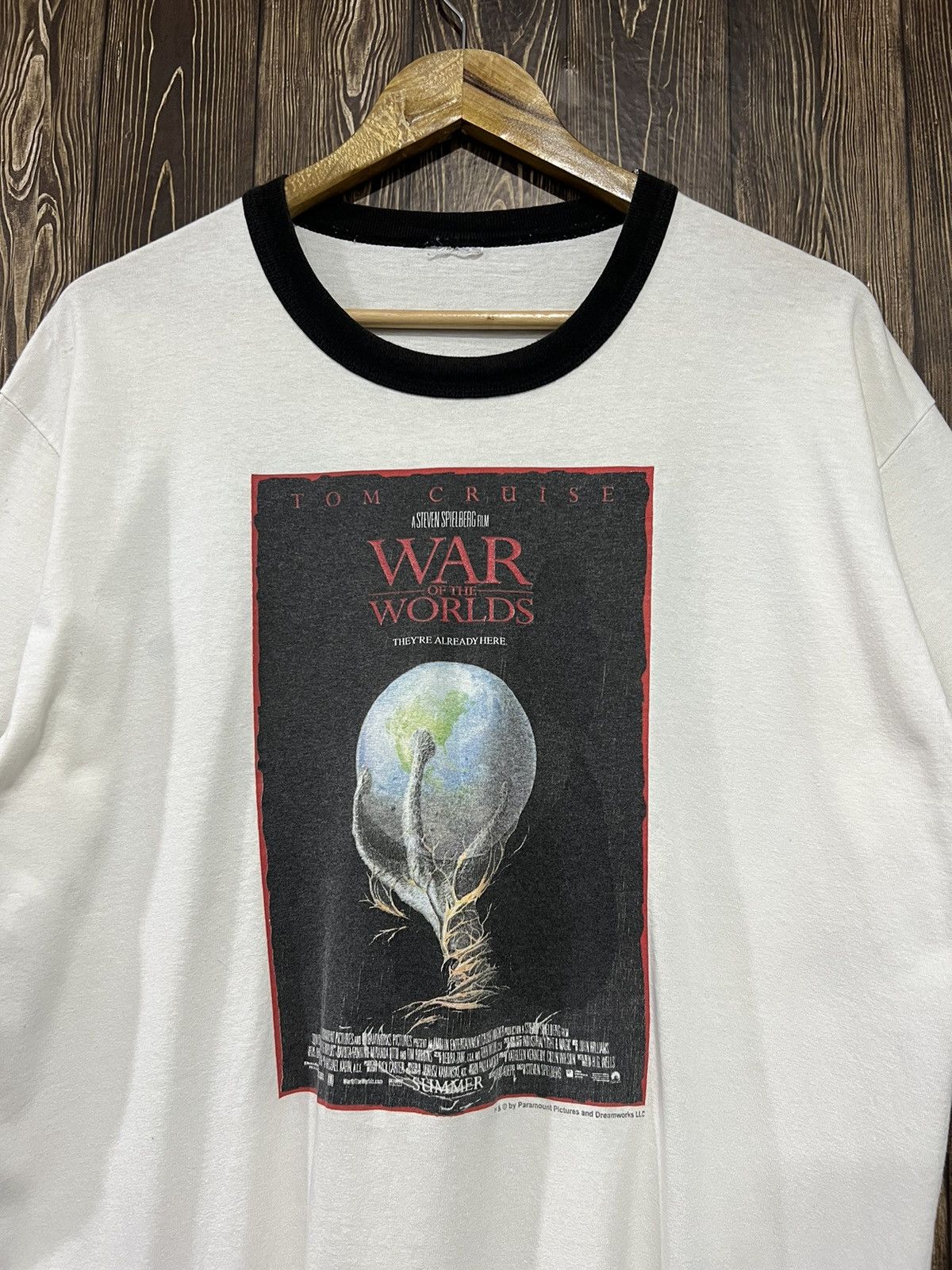 Vintage Vintage War of The Worlds Movie Tom Cruise Promo Tshirt Size US L / EU 52-54 / 3 - 2 Thumbnail
