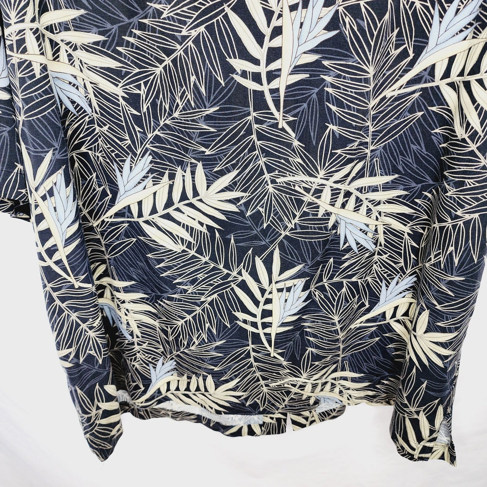 Caribbean Caribbean Black Floral Tropical Button Front Shirt Size US XXL / EU 58 / 5 - 11 Thumbnail