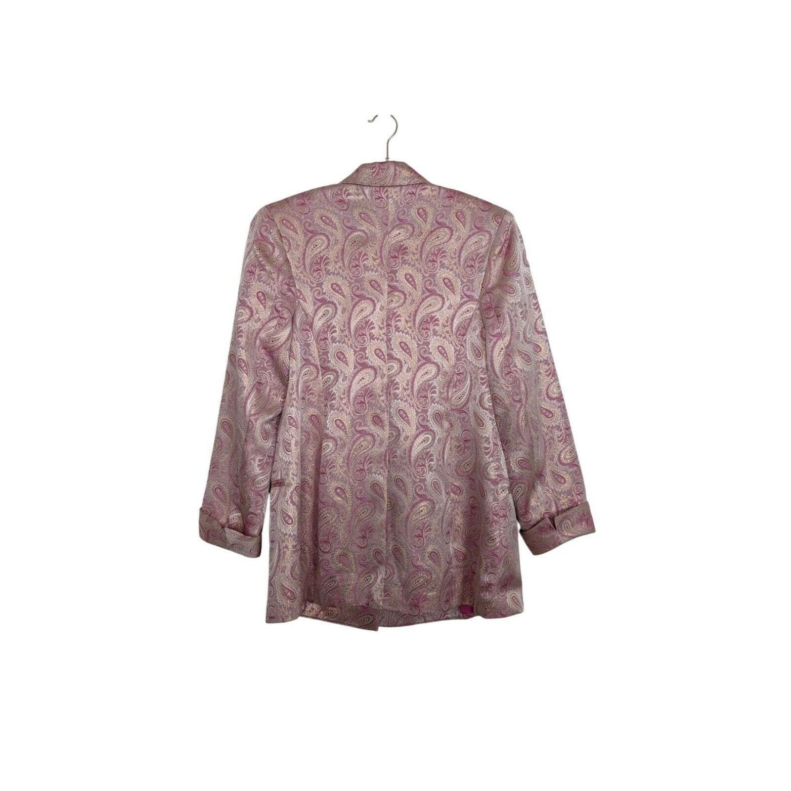 Designer Vintage Eva Polini Couture Paisley Blazer Womens Size 12 Size XL / US 12-14 / IT 48-50 - 8 Thumbnail