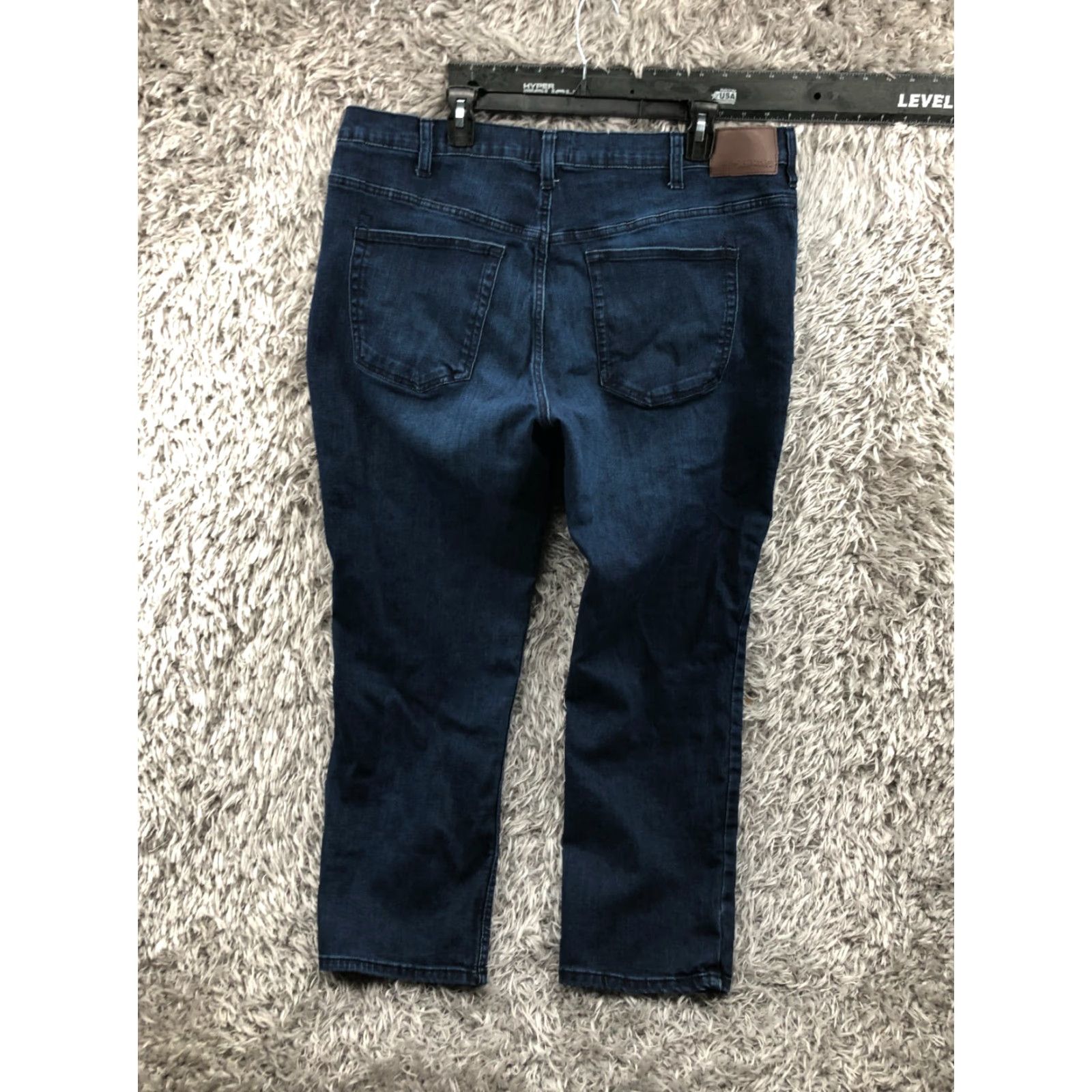 Vintage JACHS New York Jeans - 40x29 - Mens Straight Regular Fit Blue Denim Mid Rise 5-Pocket Cotton Blend Waist 40 Inseam 29 - Classic American Style Size US 40 / EU 56 - 5 Thumbnail