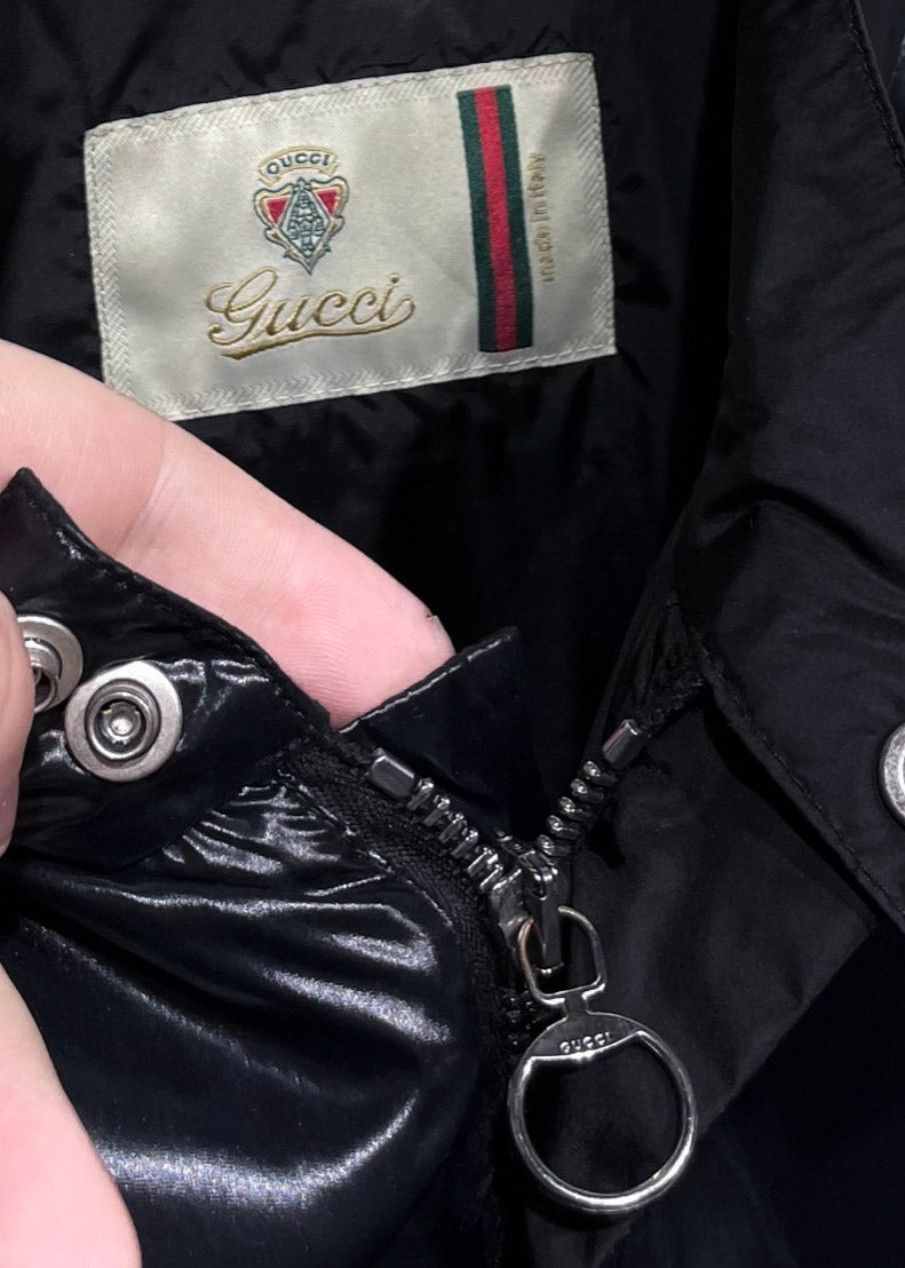 Gucci Gucci Black Shiny Nylon Bomber Jacket Size US M / EU 48-50 / 2 - 4 Thumbnail