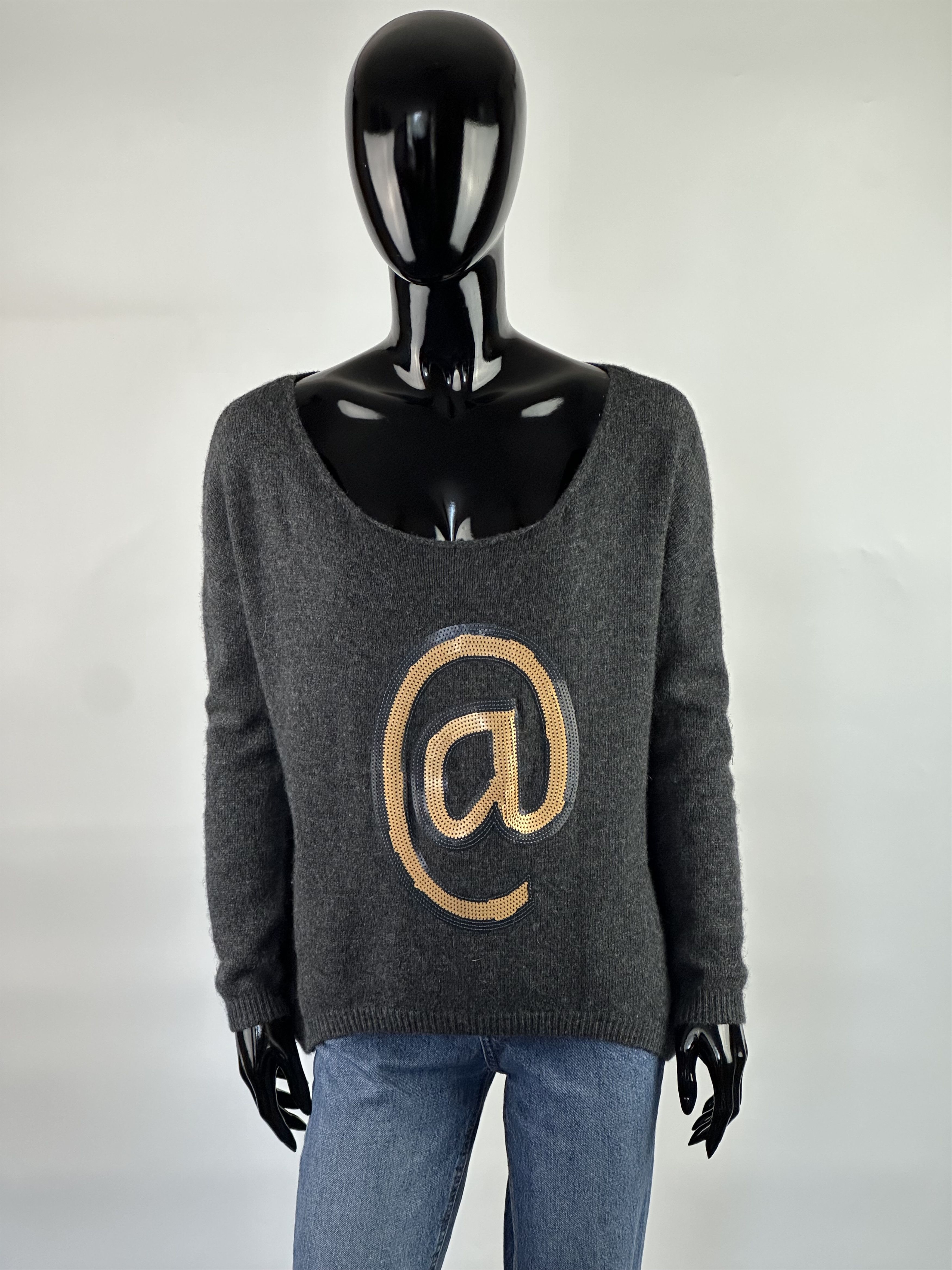 NAVYBOOT Navyboot Wool Sweater Sequins Logo Size XS / US 0-2 / IT 36-38 - 1 Thumbnail
