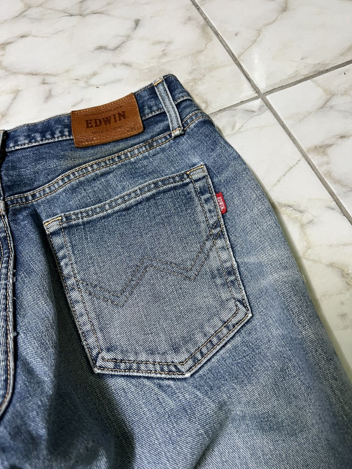 Beauty Beast × Edwin 💥Baggy💥Vintage Edwin Made In Japan Distress Jean Size US 30 / EU 46 - 15 Thumbnail