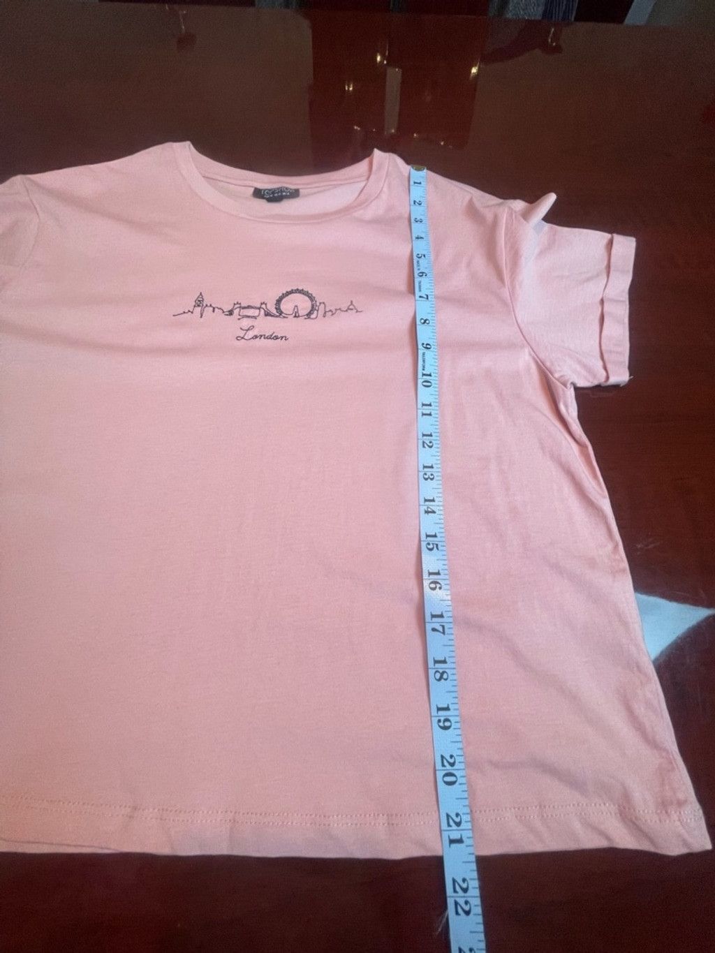 Topshop Topshop London Skyline Graphic Tee Cotton Sz 10 BarbieCore Size M / US 6-8 / IT 42-44 - 7 Thumbnail