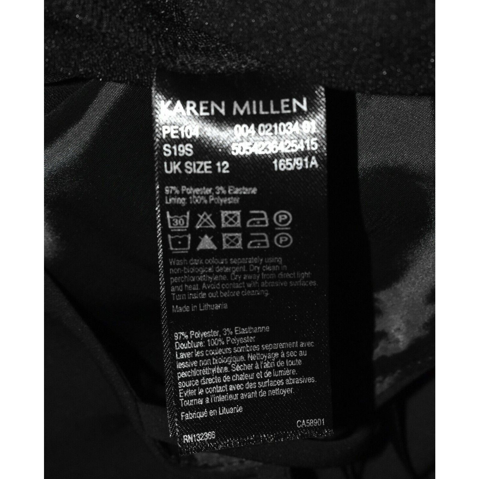 Karen Millen NEW KAREN MILLEN Spaghetti Strap Wide Leg Jumpsuit Sz 8 EU40 Size 30" / US 8 / IT 44 - 6 Thumbnail