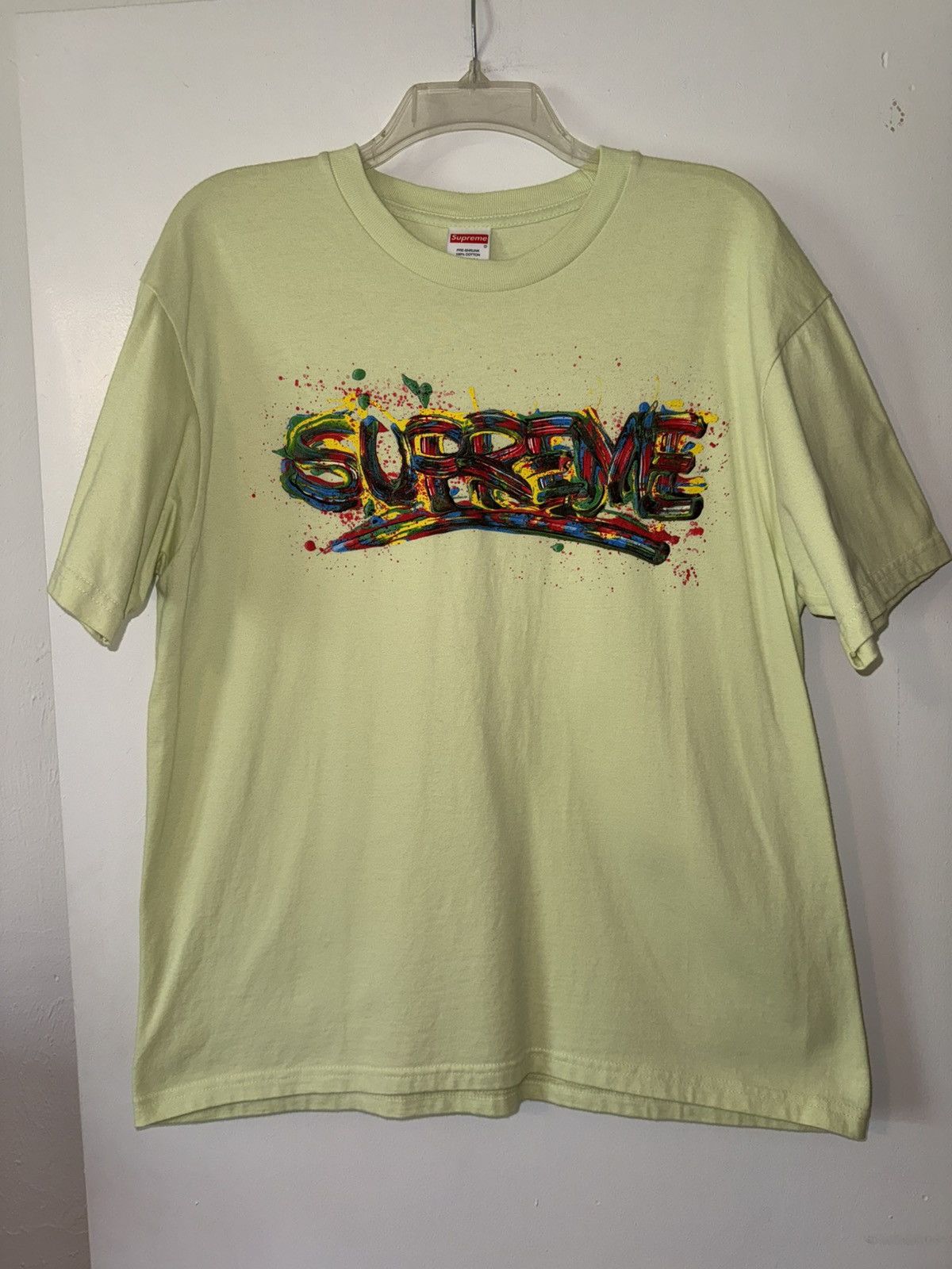 Supreme Supreme Paint Logo Tee Pale Mint SS20 Size US M / EU 48-50 / 2 - 1 Thumbnail