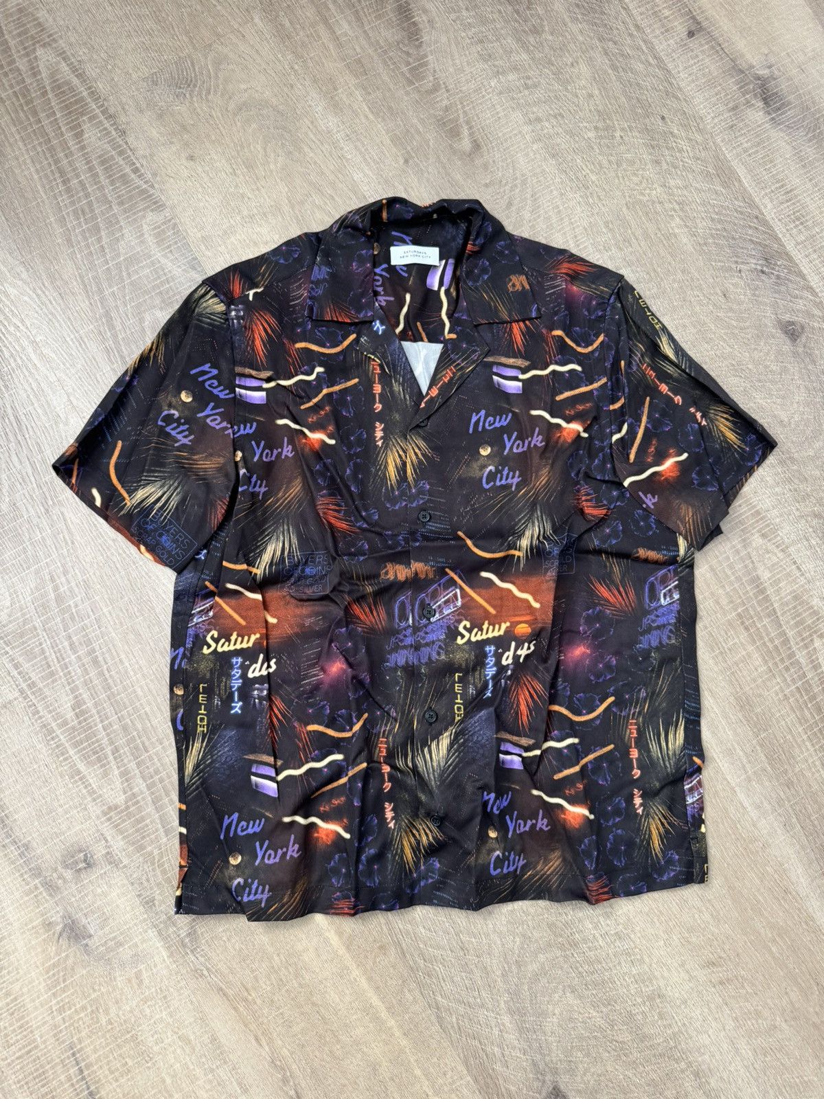 Short Sleeve Open Collar Shirt