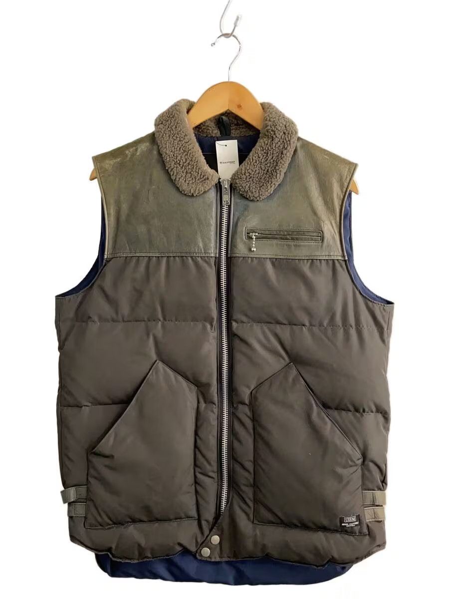 Undercover AW08 Leather Panel Puffer Down Vest Size US XL / EU 56 / 4 - 1 Thumbnail