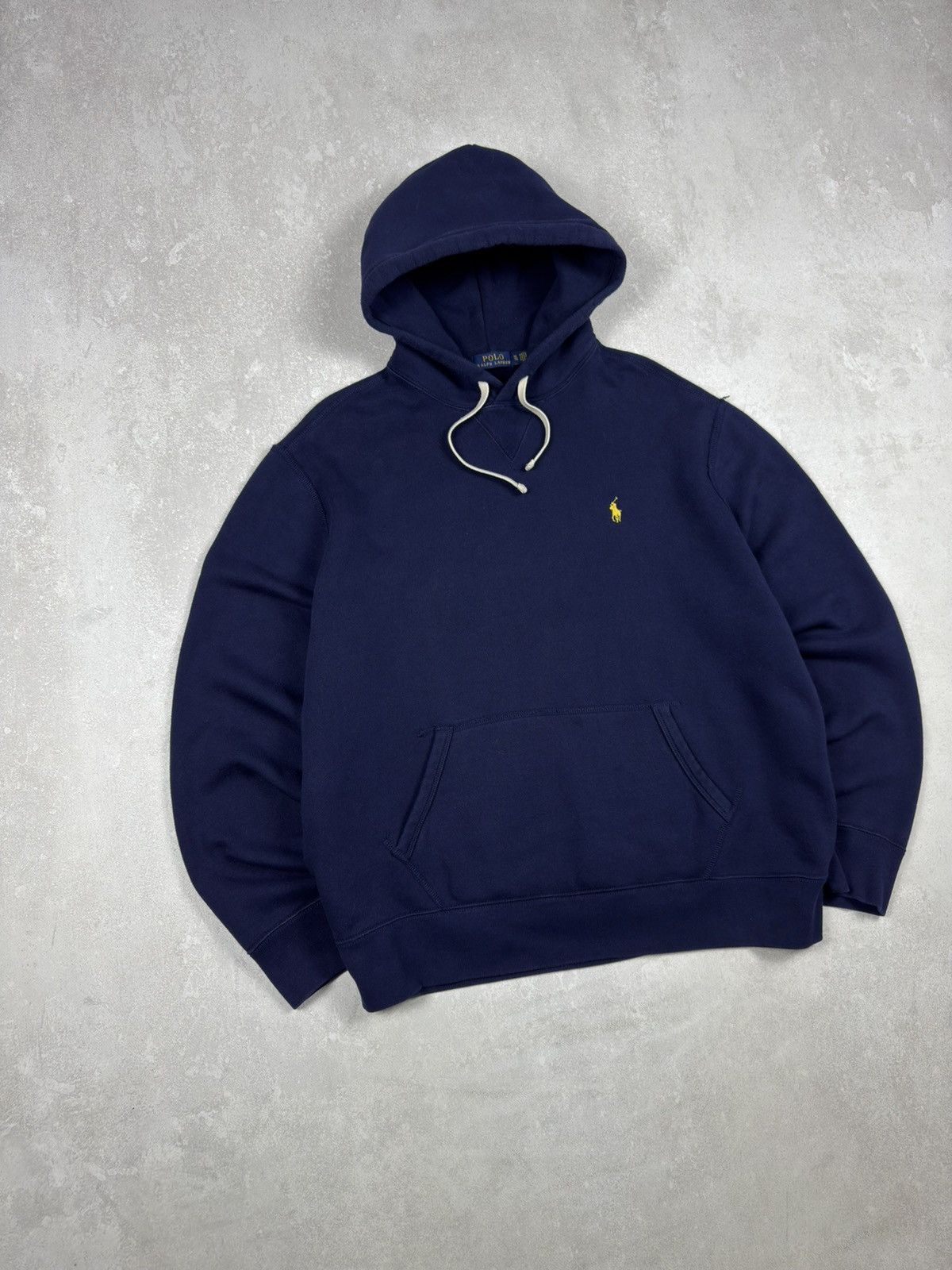 Polo Ralph Lauren Polo Ralph Lauren Hoodie Navy Blue Pullover Fleece Lined Size US XL / EU 56 / 4 - 2 Thumbnail