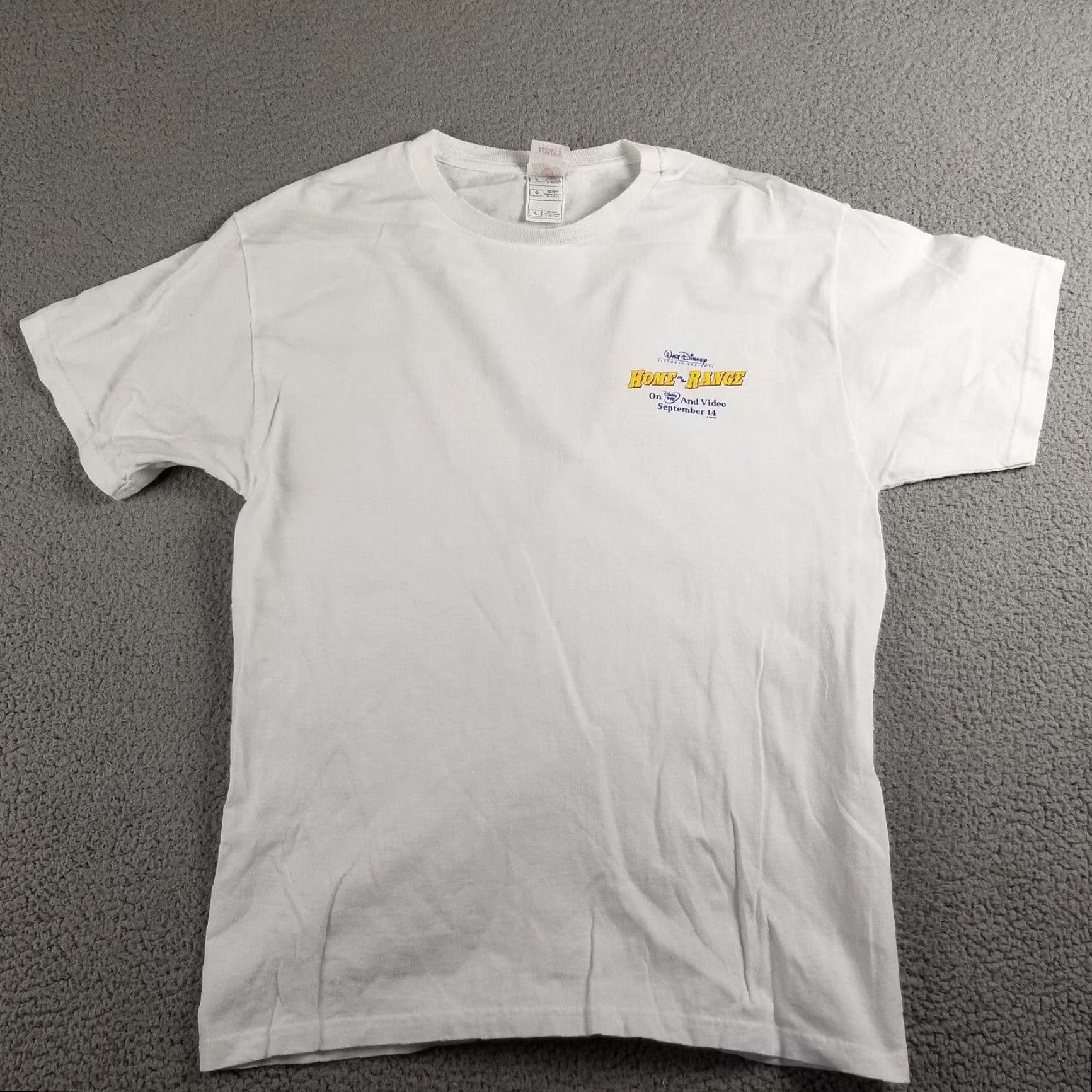 Disney Disney Home On The Range Mens Large Vintage Movie Promo Shirt Size US L / EU 52-54 / 3 - 2 Thumbnail