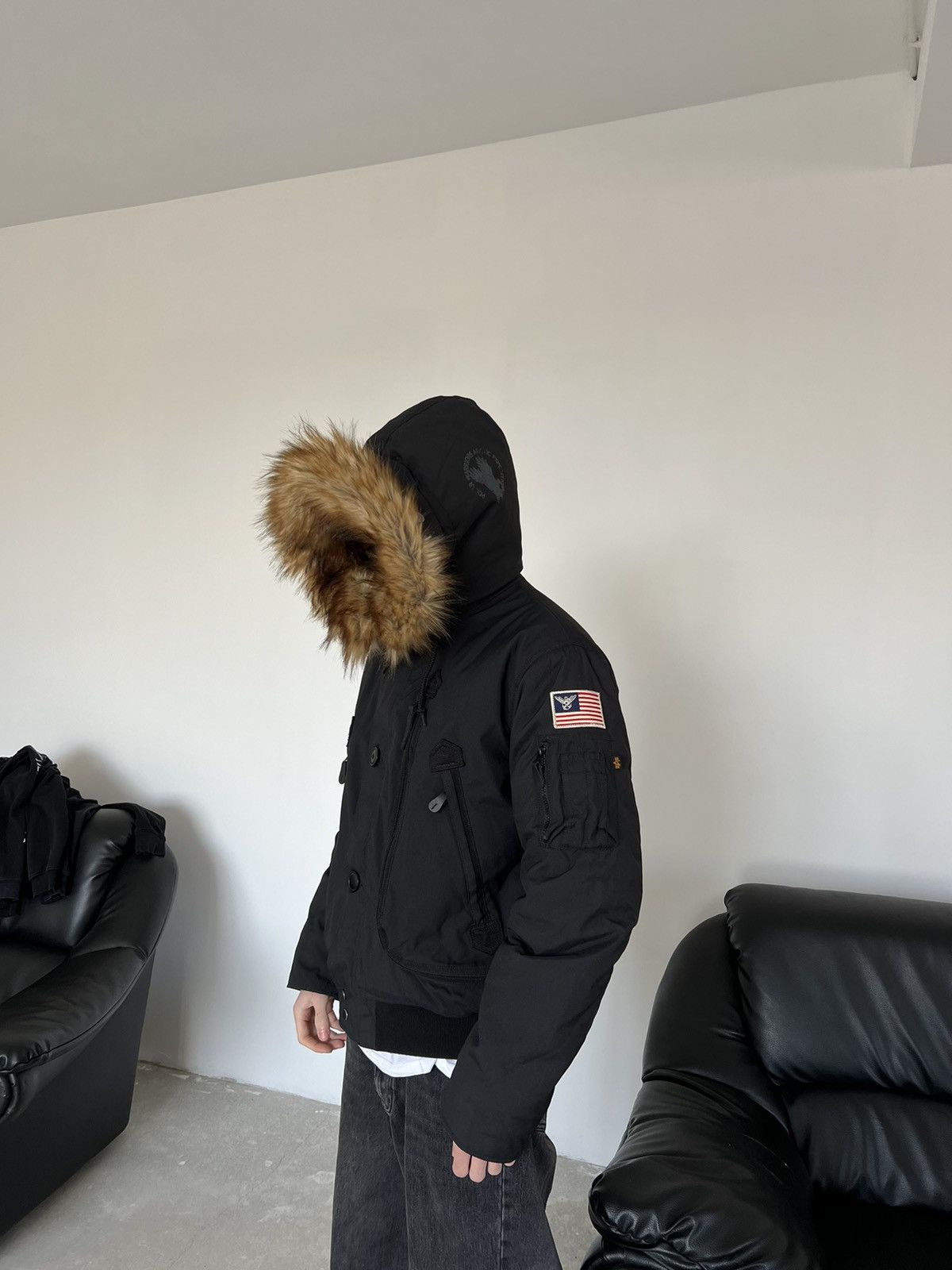 Vintage Alpha Industries Aviator Jacket