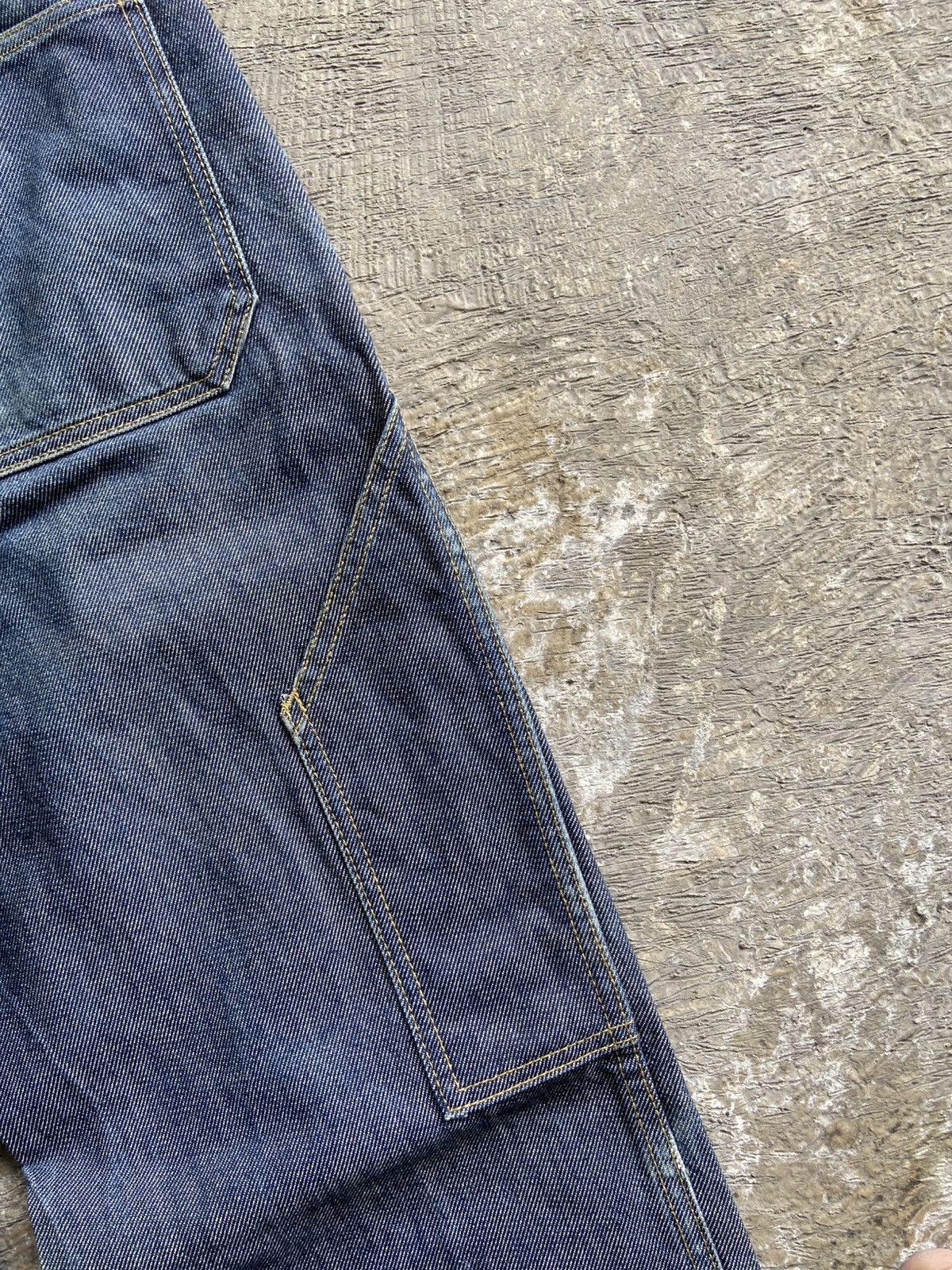 Issey Miyake 2000s Zucca by Issey Miyake - Blue Indigo Carpenter Pants Size US 30 / EU 46 - 12 Thumbnail