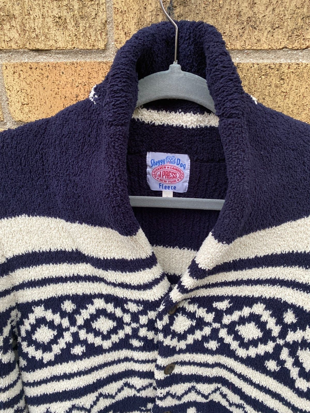 J. Press Vintage J Press Shaggy Dog Shetland Fleece Knit Sweater Azt Size US L / EU 52-54 / 3 - 4 Thumbnail