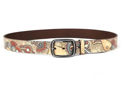 Japanese Brand Funky Printed Pattern Belt Size ONE SIZE - 3 Thumbnail