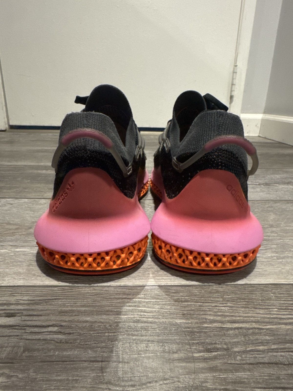 Adidas ADIDAS 4D FUSIO - BLACK / GREY / PINK / ORANGE - FX6131 Size US 10.5 / EU 43-44 - 6 Thumbnail