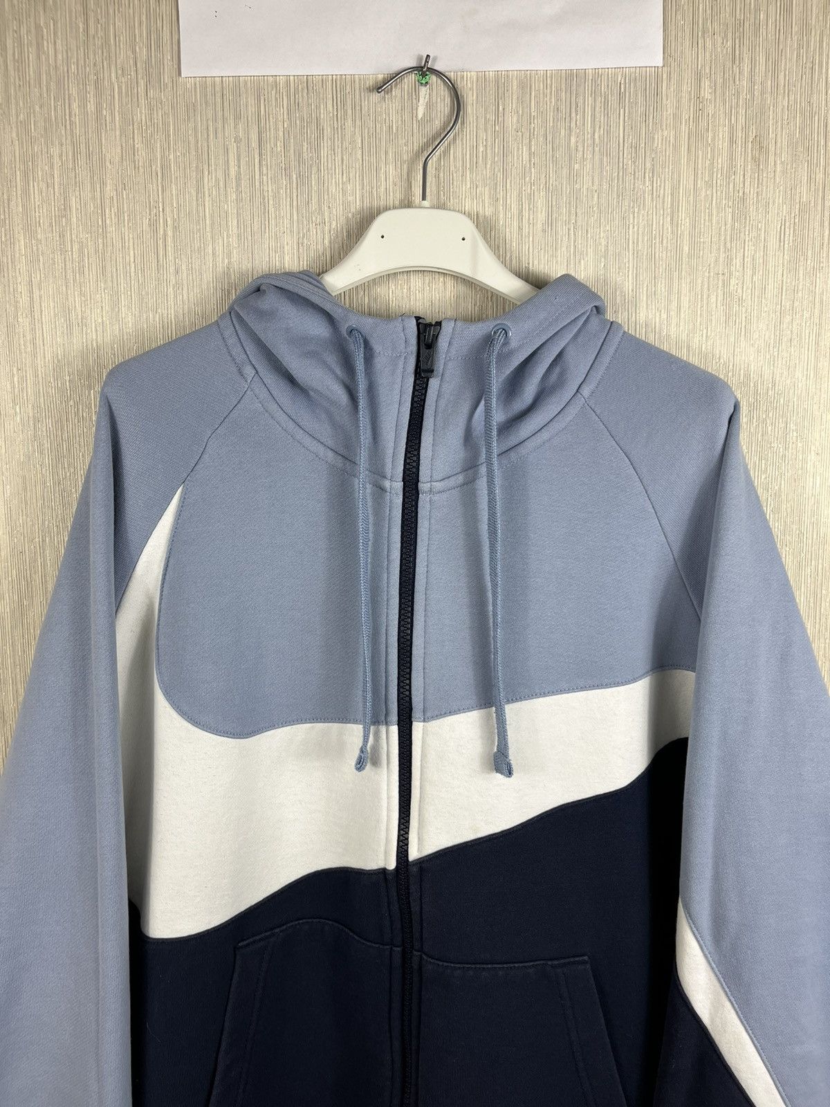 Nike Nike y2k big swoosh logo zip hoodie sweatshirt baby blue Size US XL / EU 56 / 4 - 5 Thumbnail