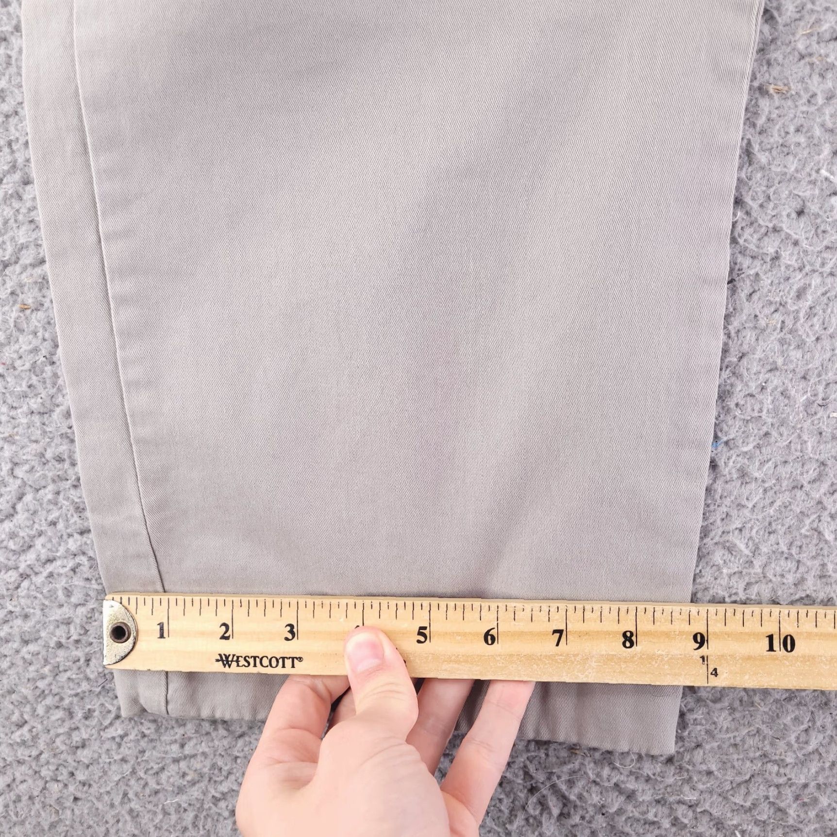 Vintage LL Bean Pants Mens 38x27 Chino Relaxed Straight Gray Shirt? Size US 38 / EU 54 - 5 Thumbnail
