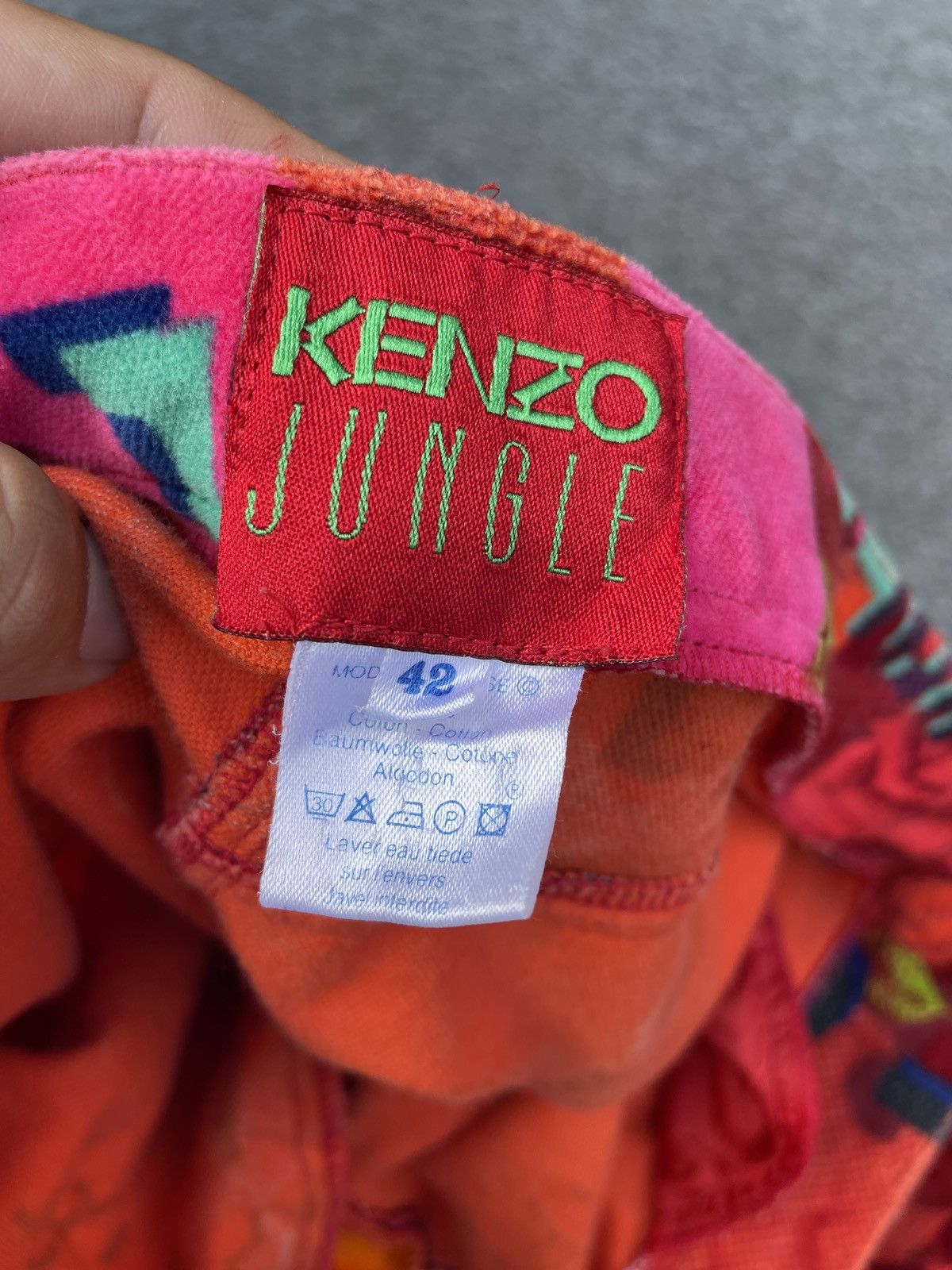 Kenzo rare kenzo jungle rose velvet Size 28" / US 6 / IT 42 - 4 Thumbnail