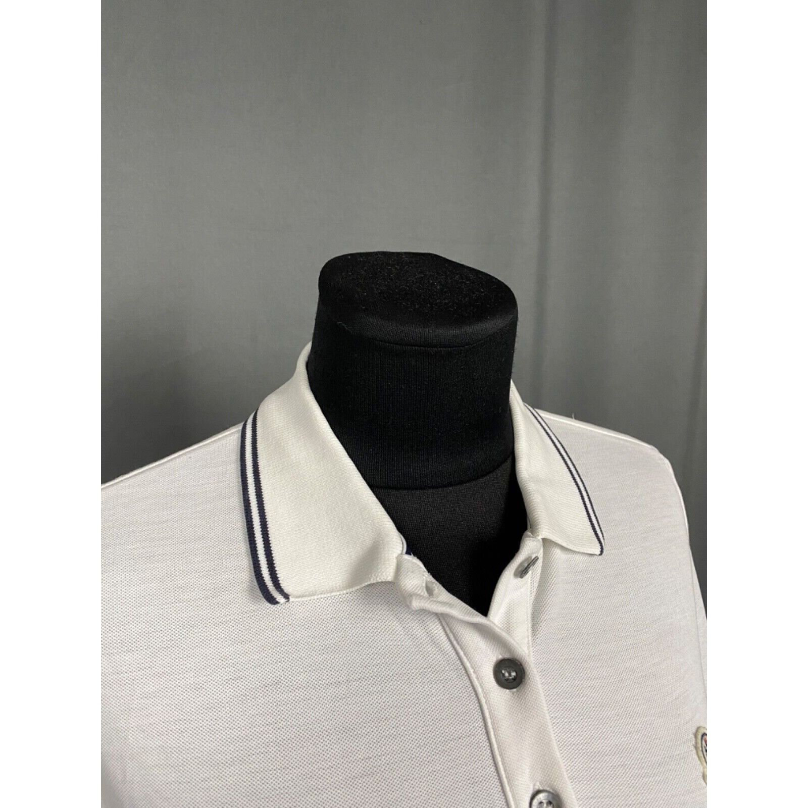 Moncler Moncler Maglia Women's White Polo T-Shirt Size XS Size XS / US 0-2 / IT 36-38 - 6 Thumbnail