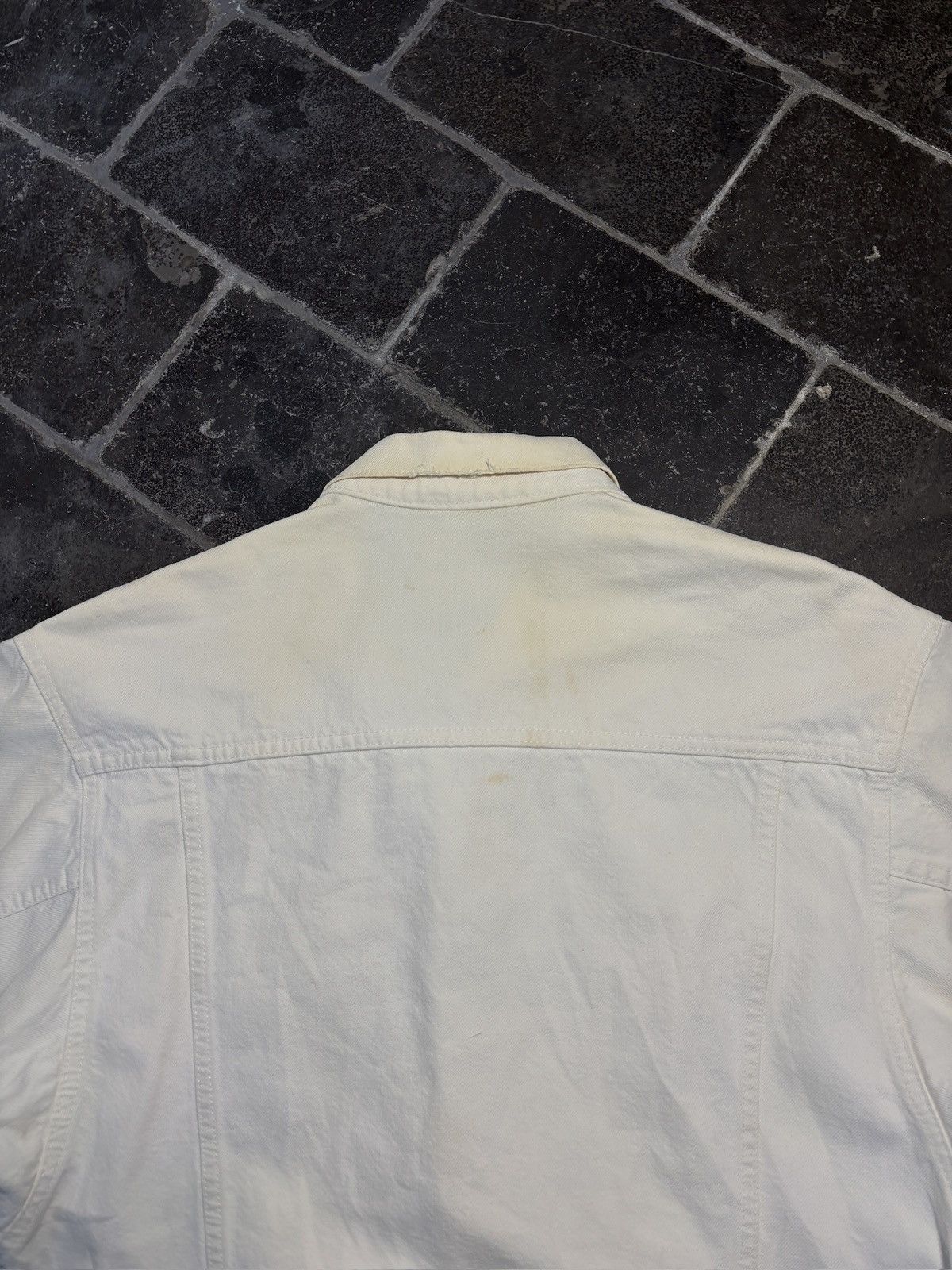 Levi's 1990s Vintage Levi's Denim Jacket White Jean Jacket Size US S / EU 44-46 / 1 - 12 Thumbnail