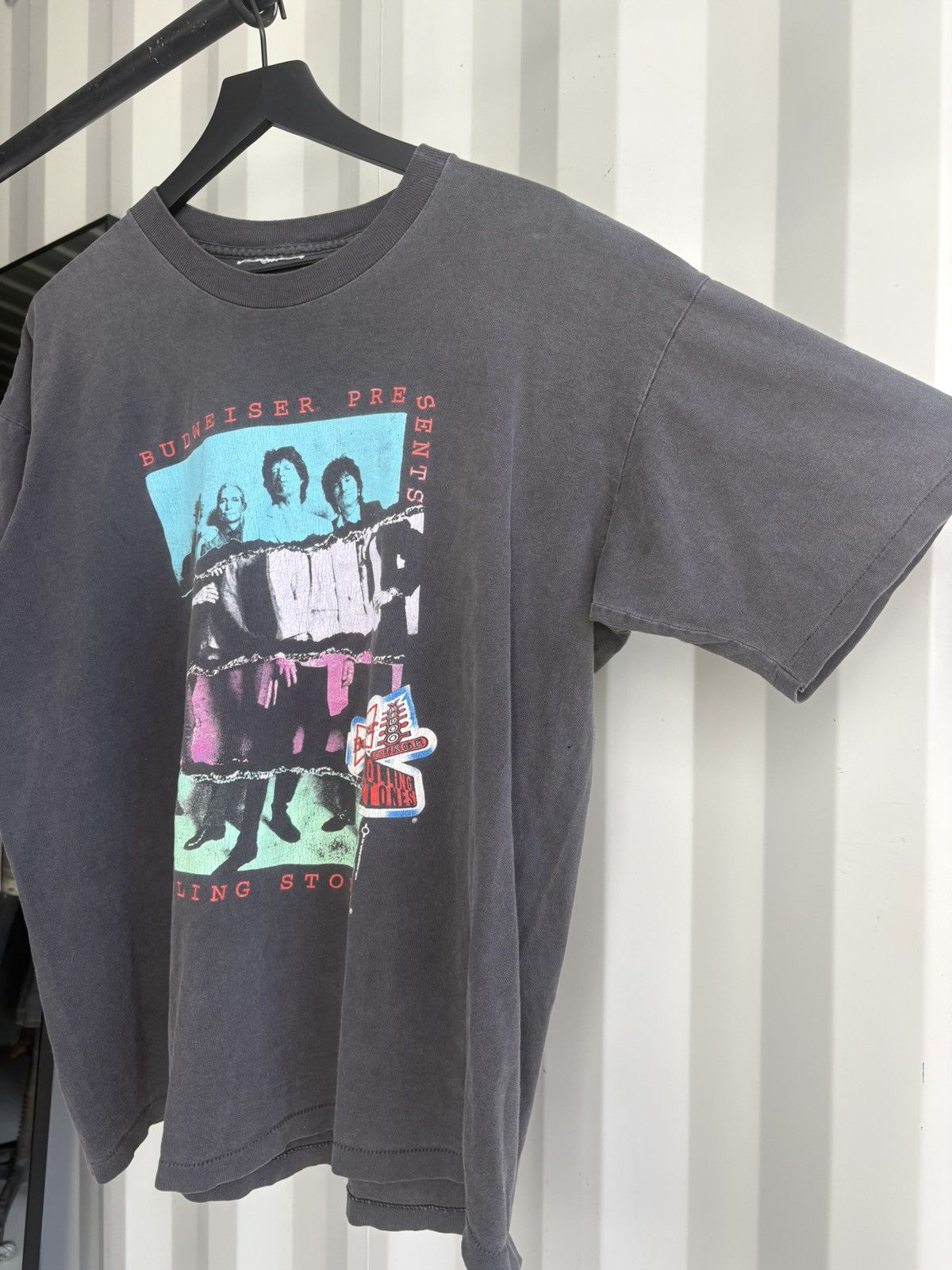Band Tees Vintage Rolling Stones Shirt Faded Distressed GRUNGE Band Size US XL / EU 56 / 4 - 1 Thumbnail