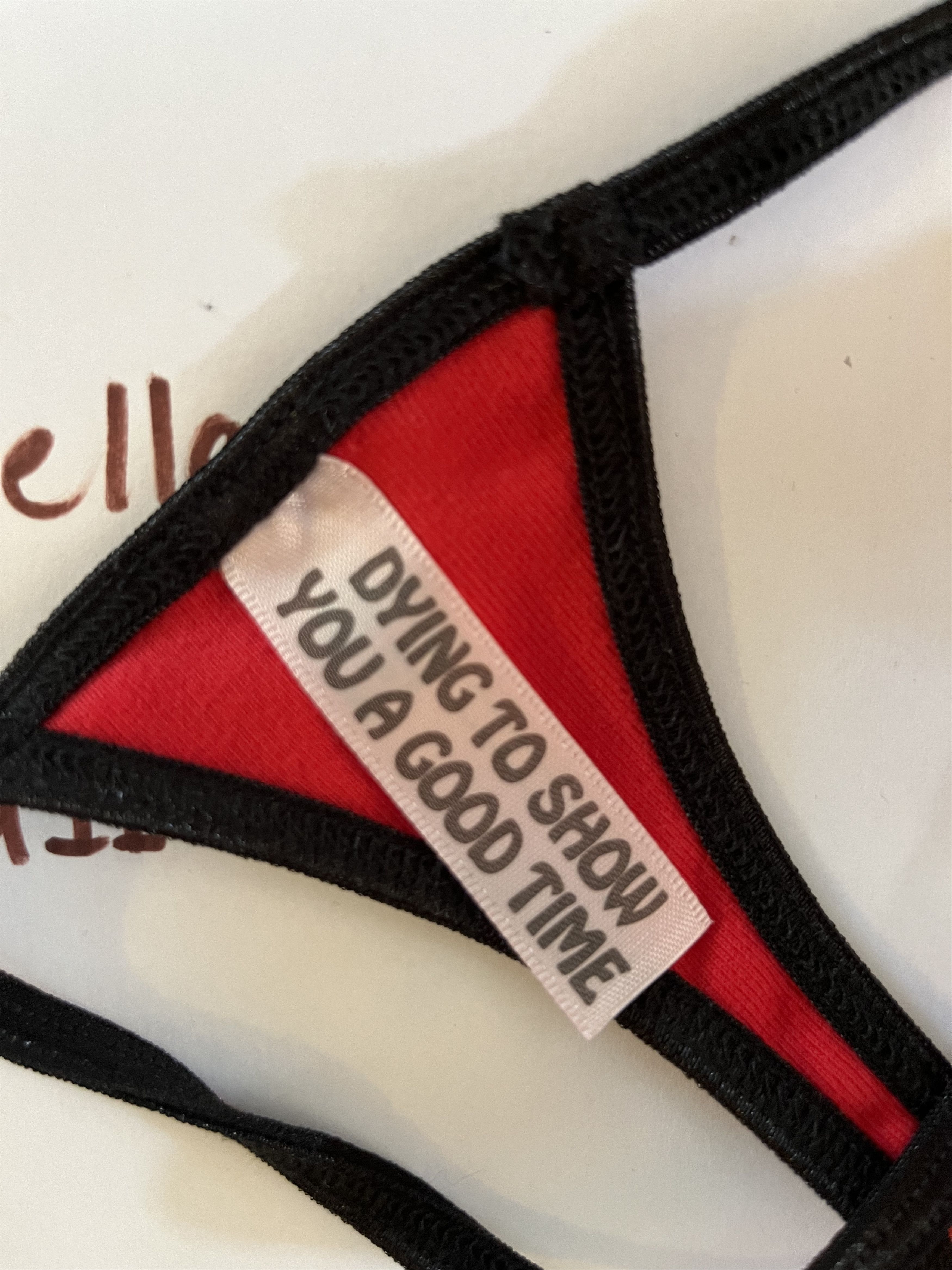A24 × Online Ceramics Online ceramics A24 X thong g string size XS brand new Size ONE SIZE - 3 Thumbnail