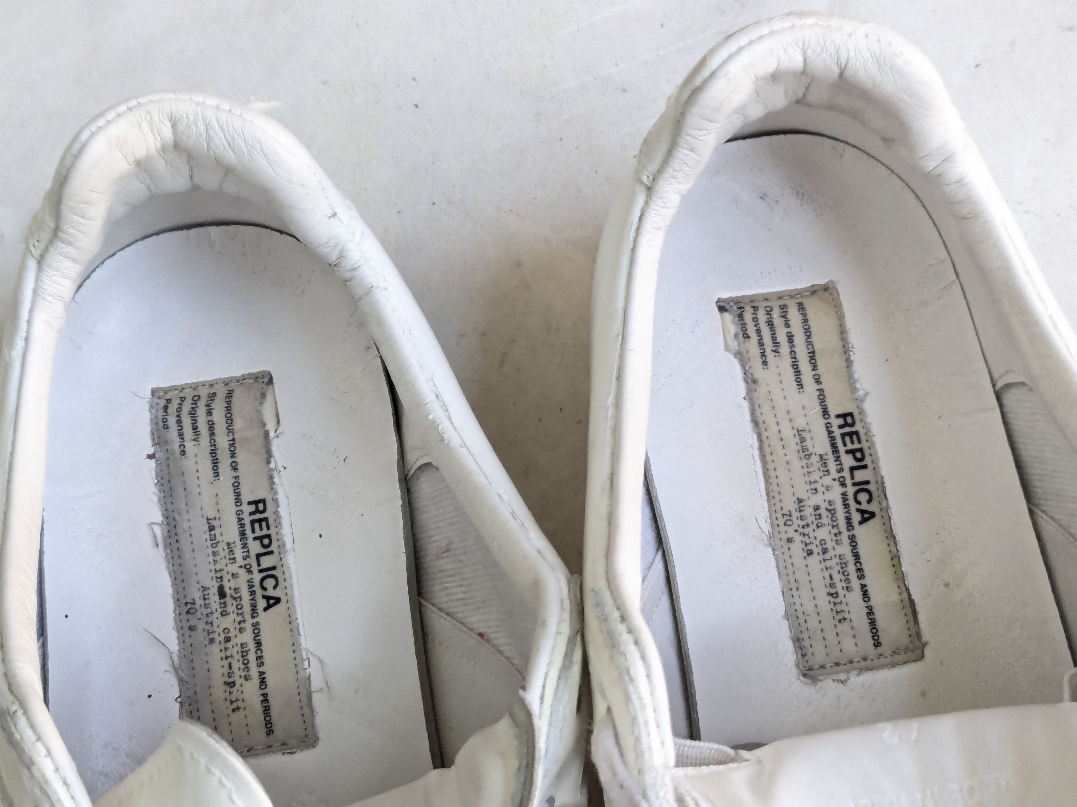 Maison Margiela Maison Margiela Replica Gat White 9 42 Rubber Low Tops Size US 9 / EU 42 - 7 Thumbnail